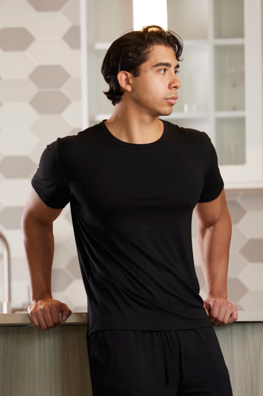 Men's Soft Bamboo Lounge Short Sleeve T-Shirt - The7Letter