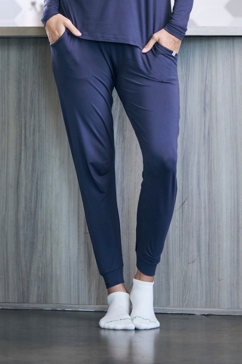 Women's Bamboo Lounge Set - Long Sleeve T-Shirt and Jogger Pants - The7Letter