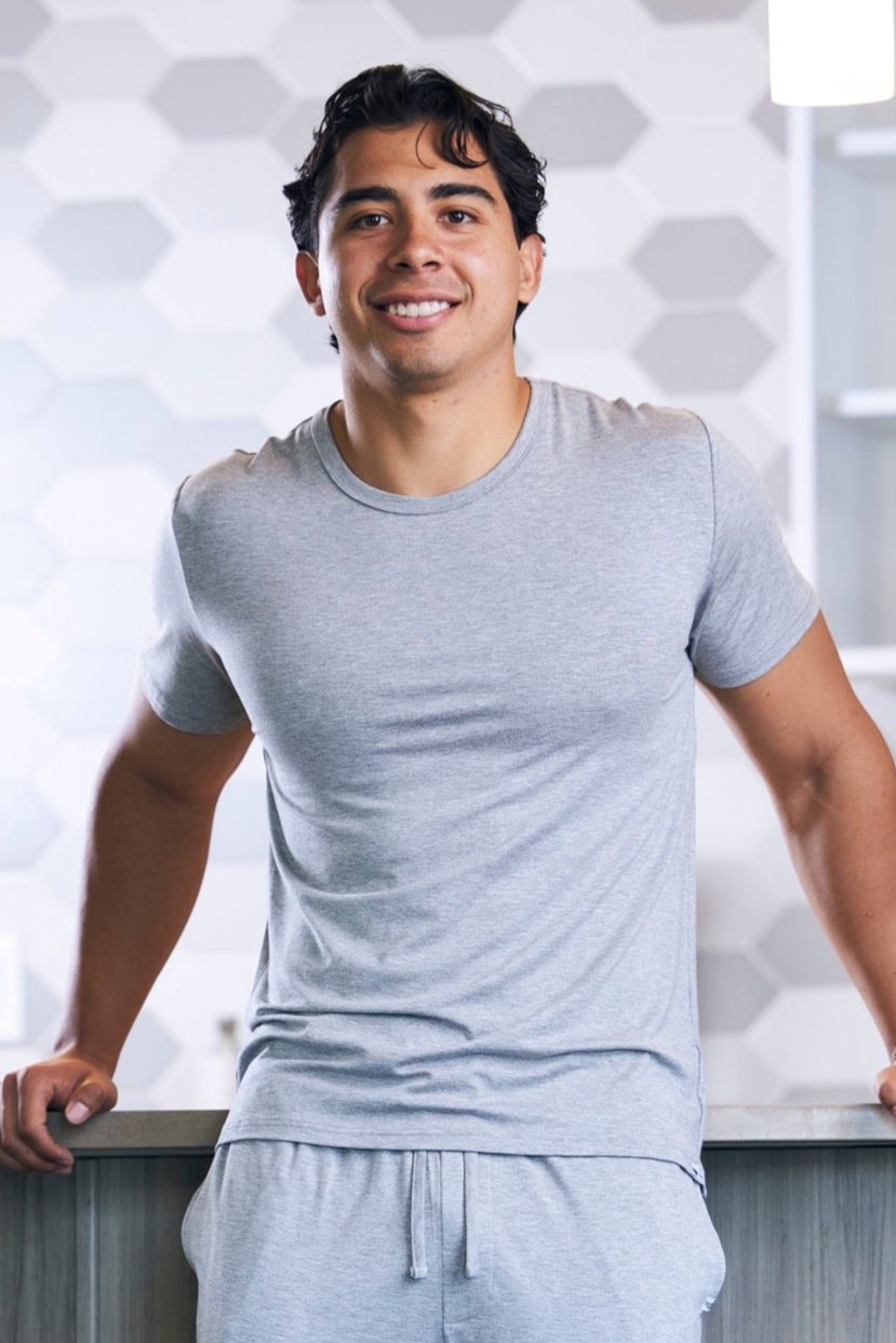 Men's Soft Bamboo Lounge Short Sleeve T-Shirt - The7Letter