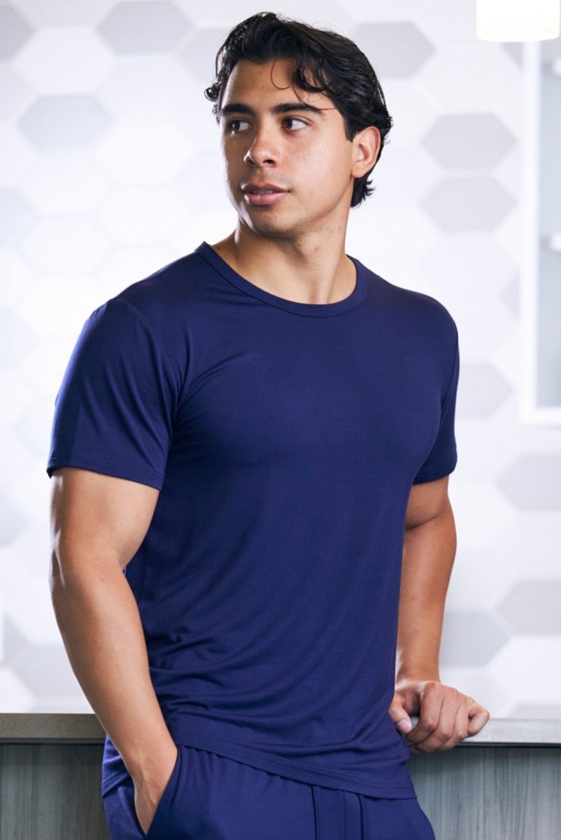 Men's Soft Bamboo Lounge Short Sleeve T-Shirt - The7Letter