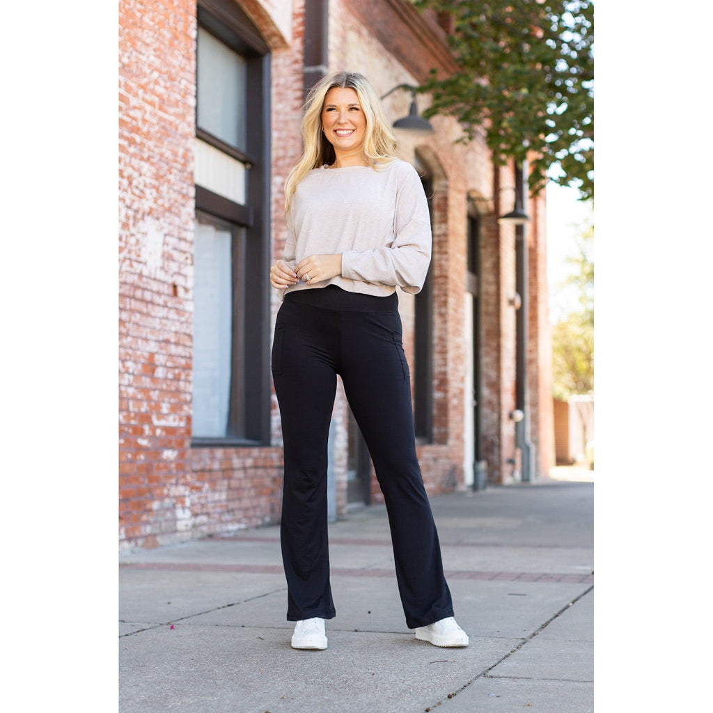 Vanessa - Legging bootcut noir - 27