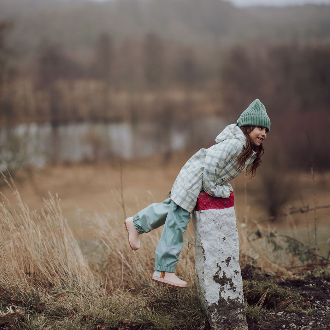 Fishtail Rain Jacket | Fern Plaid - The7Letter