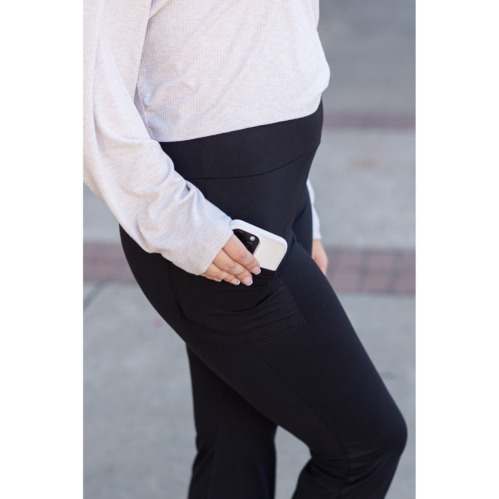 Vanessa - Legging bootcut noir - 27