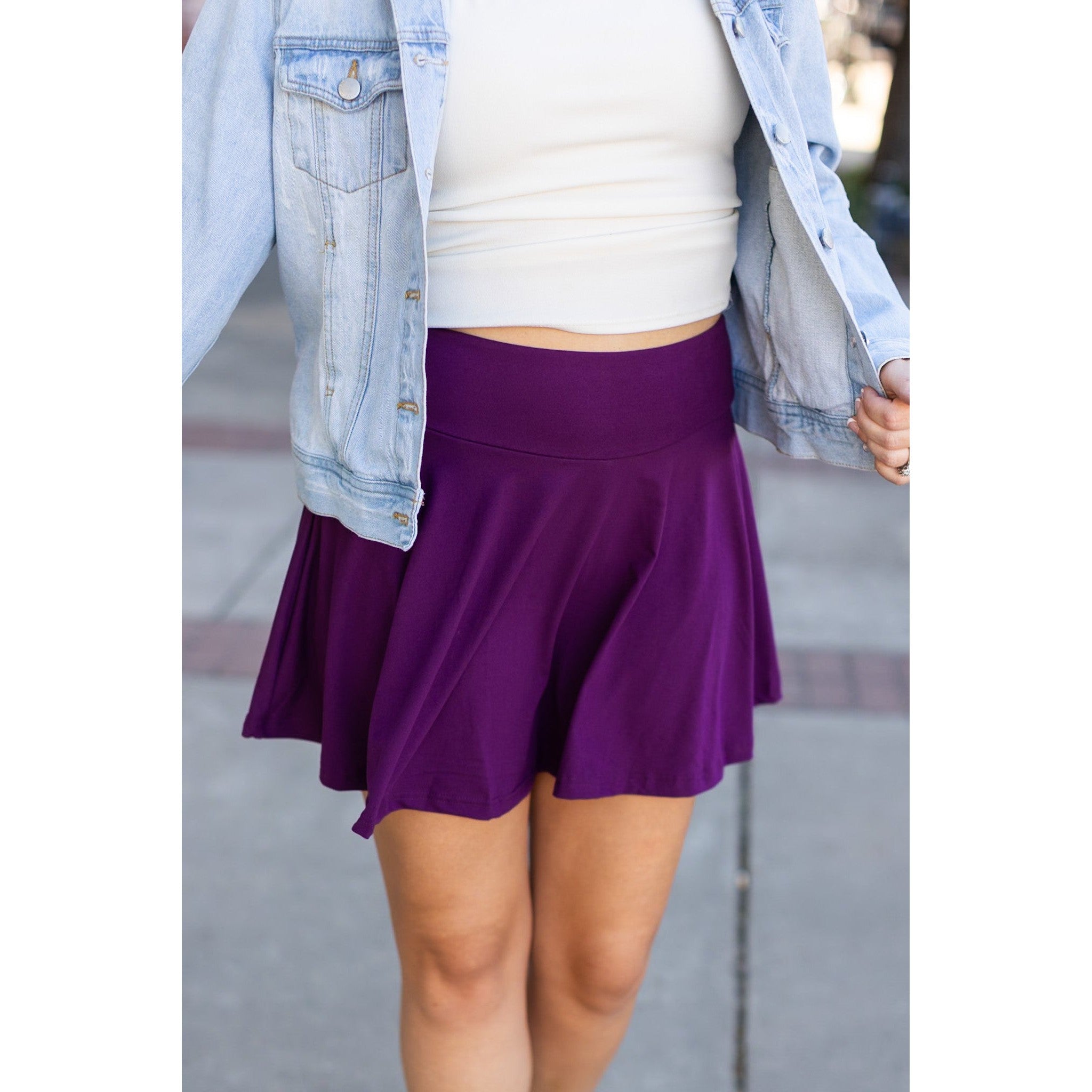 Bailey - Jupe-short violette