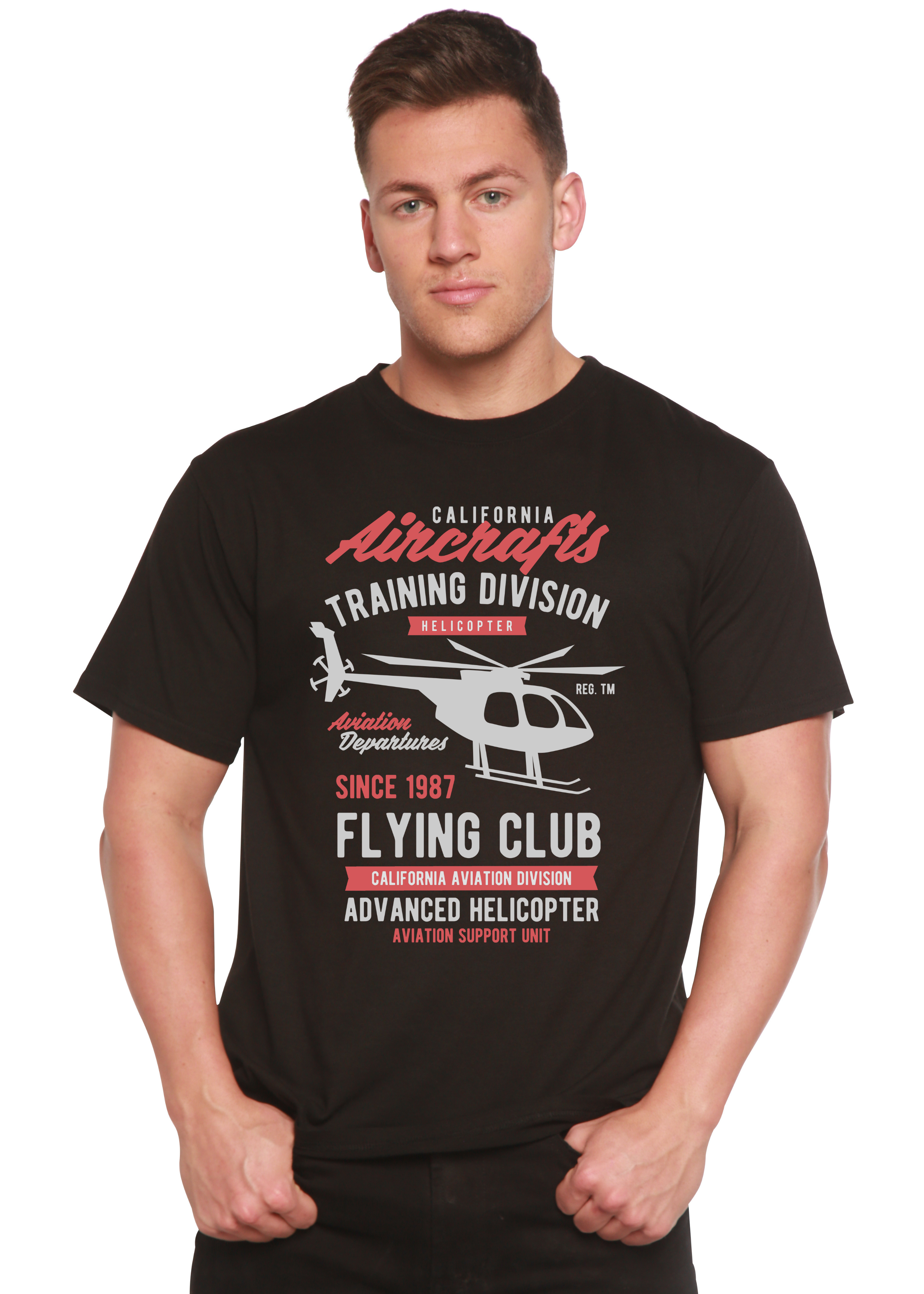California Aircraft Men's Bamboo Viscose/Organic Cotton Short Sleeve Graphic T-Shirt - The7Letter