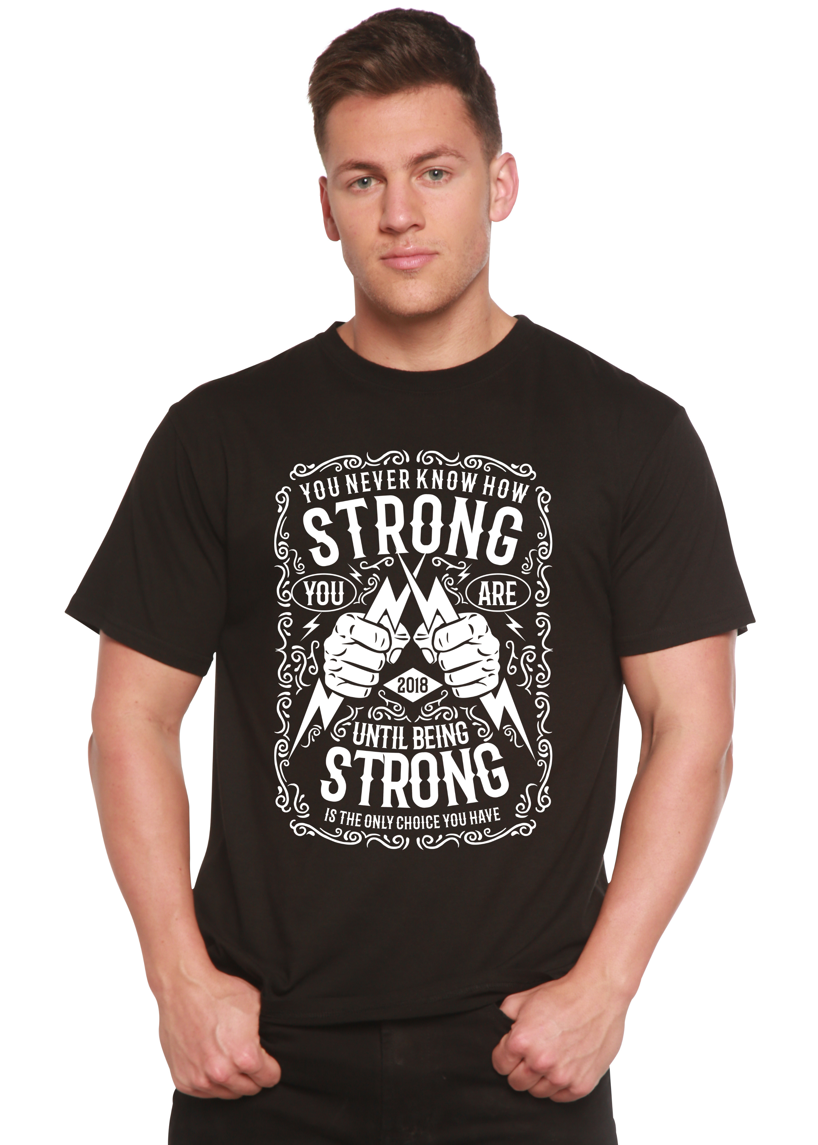 Strong Spun Bamboo® Men's Bamboo Viscose/Organic Cotton Short Sleeve Graphic T-Shirt - The7Letter