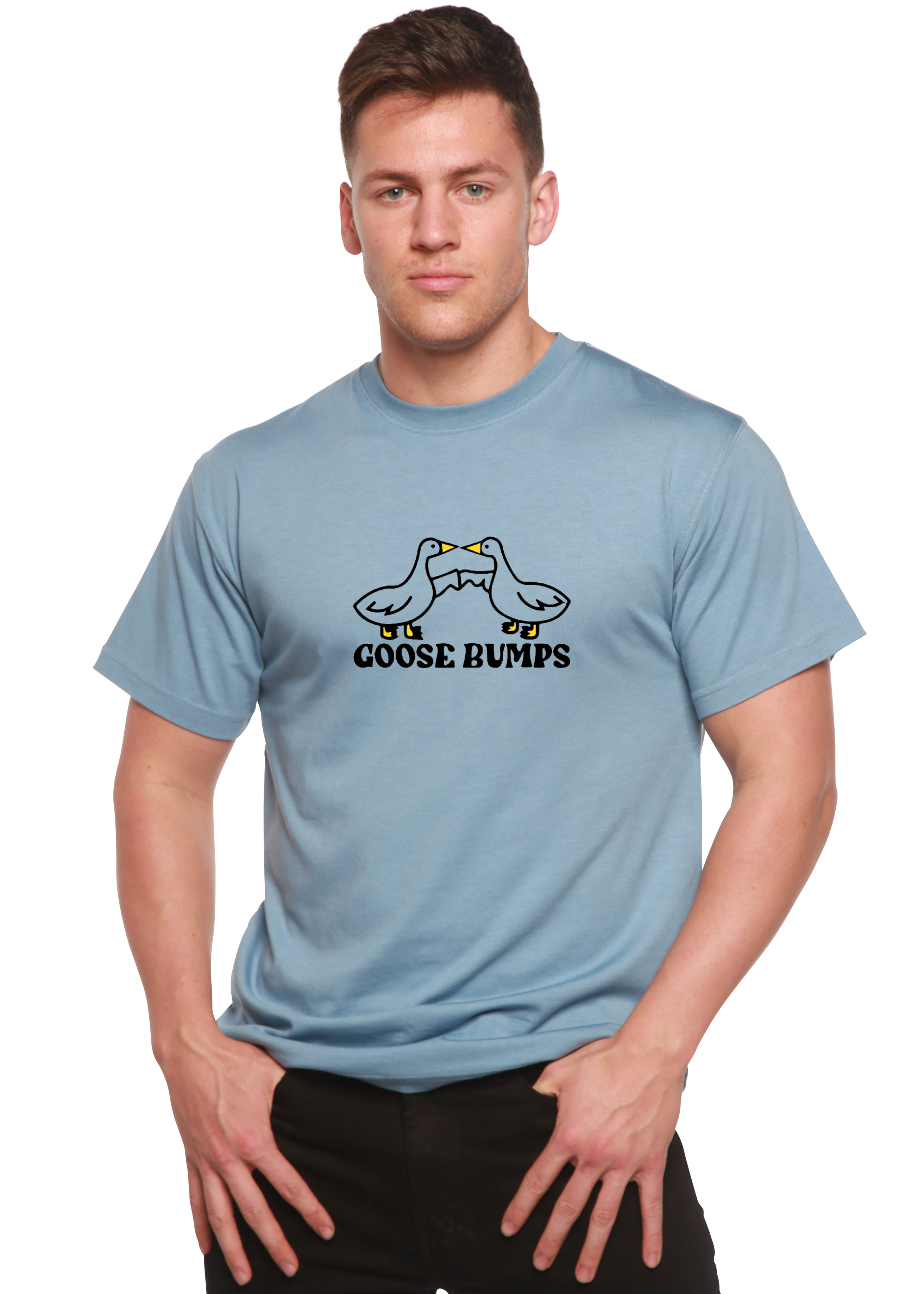 Goose Bumps Men's Bamboo Viscose/Organic Cotton Short Sleeve Graphic T-Shirt - The7Letter