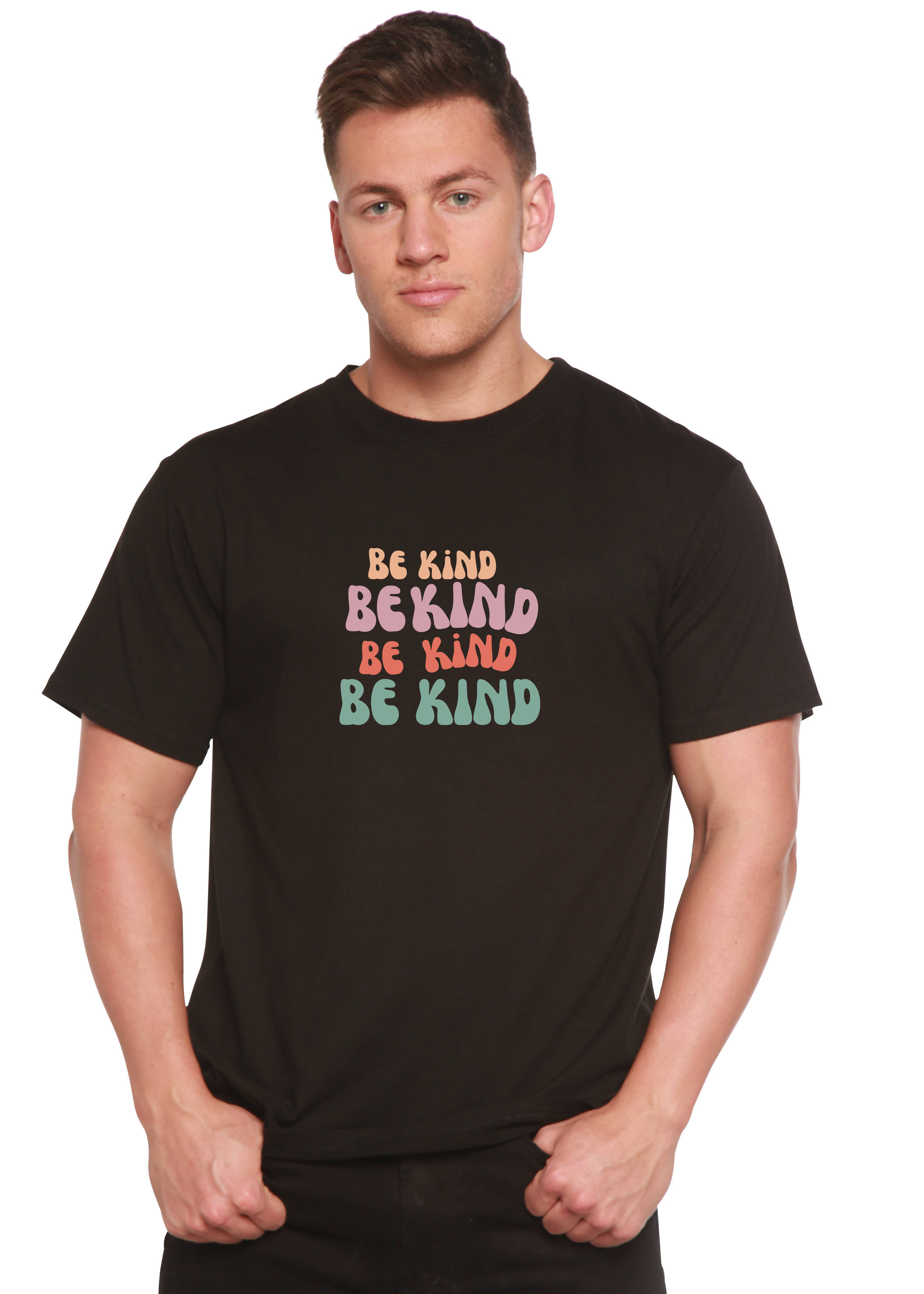 Be Kind Men's Bamboo Viscose/Organic Cotton Short Sleeve Graphic T-Shirt - The7Letter