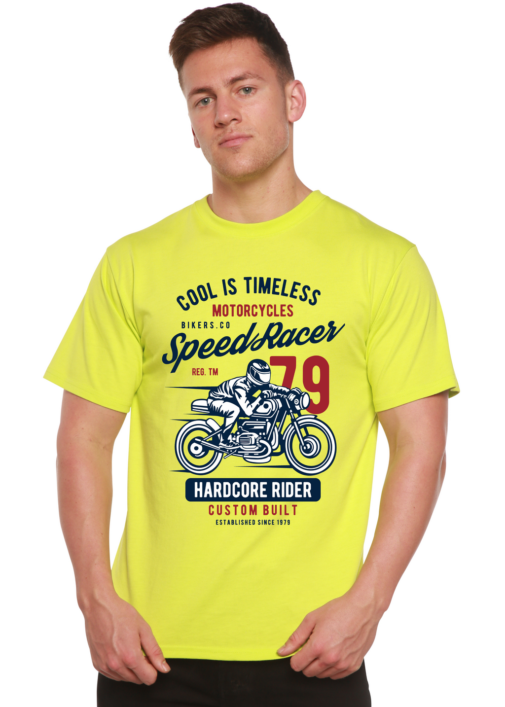 Speed Racer Spun Bamboo® Men's Bamboo Viscose/Organic Cotton Short Sleeve Graphic T-Shirt - The7Letter