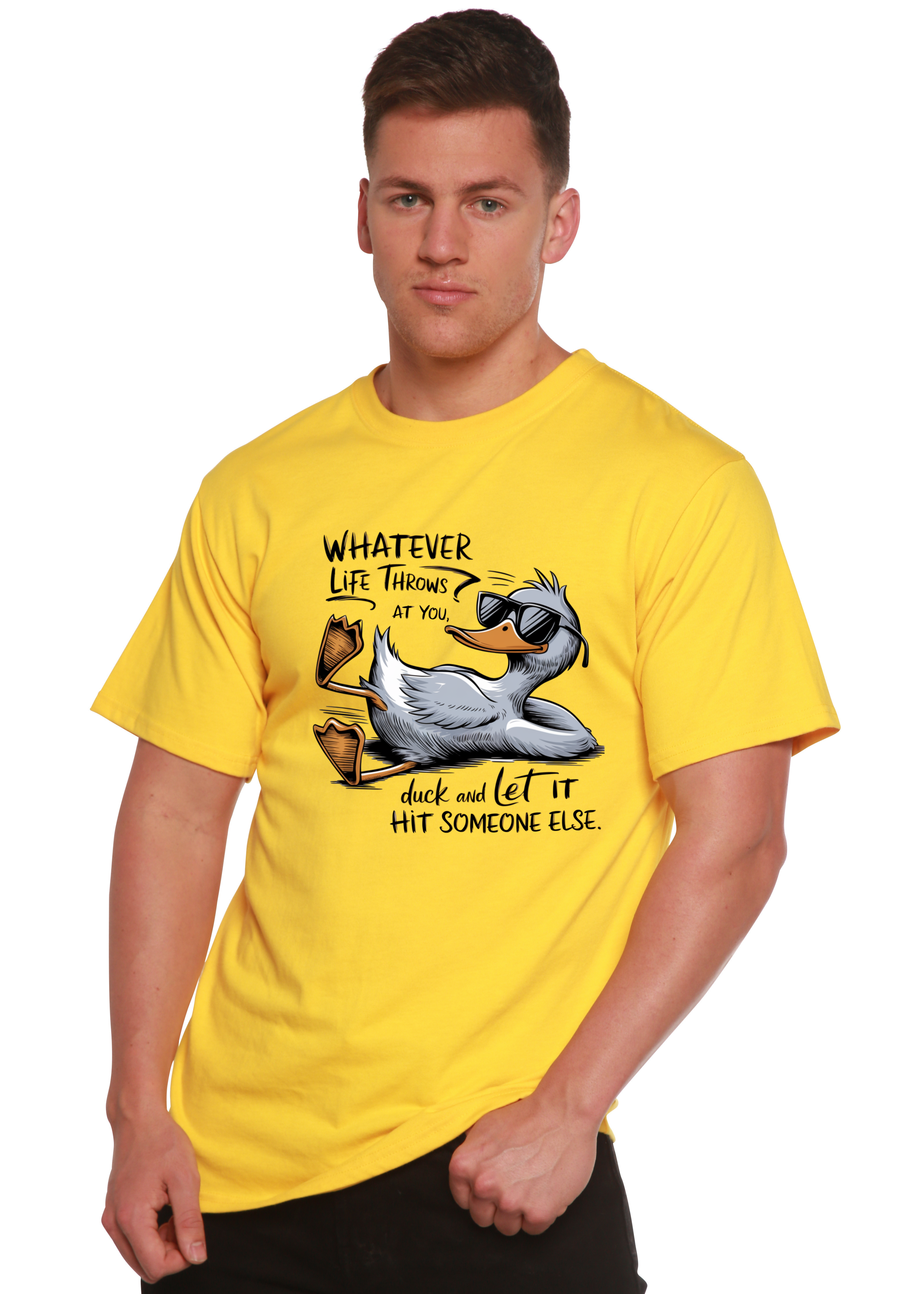 Whatever Life Throws at You Funny Unisex Bamboo/Cotton Graphic T-Shirt - The7Letter