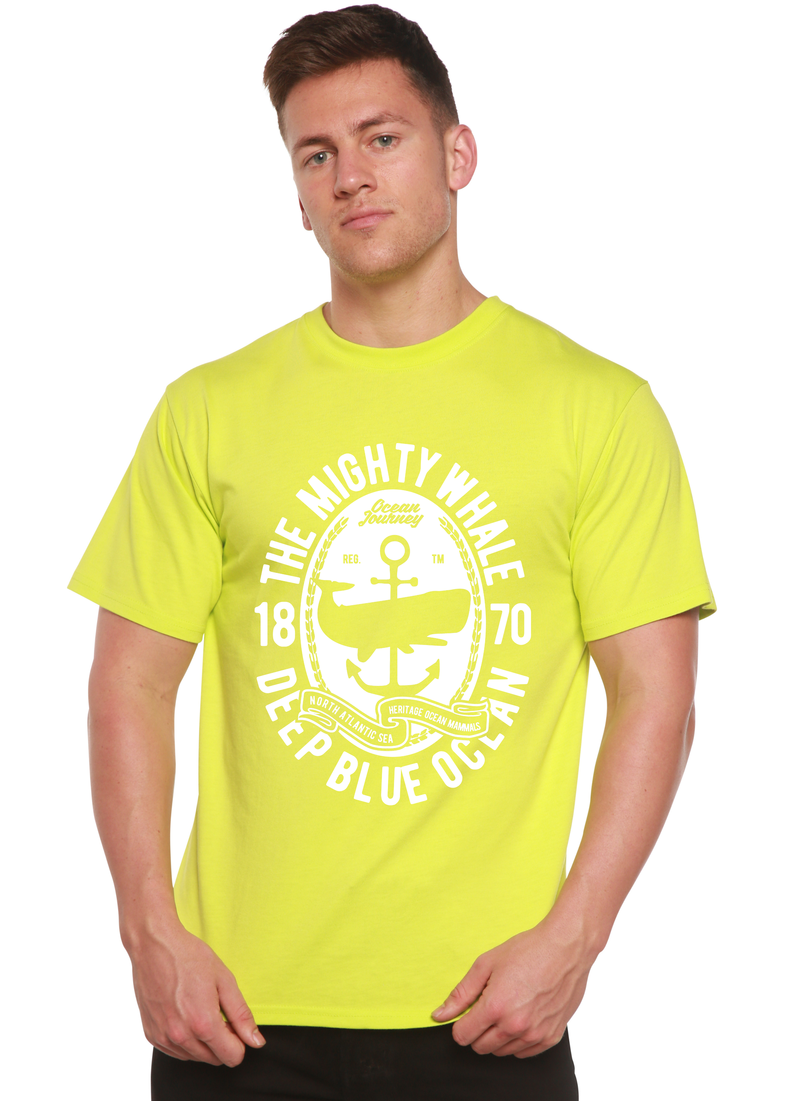 The Mighty Spun Bamboo® Men's Bamboo Viscose/Organic Cotton Short Sleeve Graphic T-Shirt - The7Letter