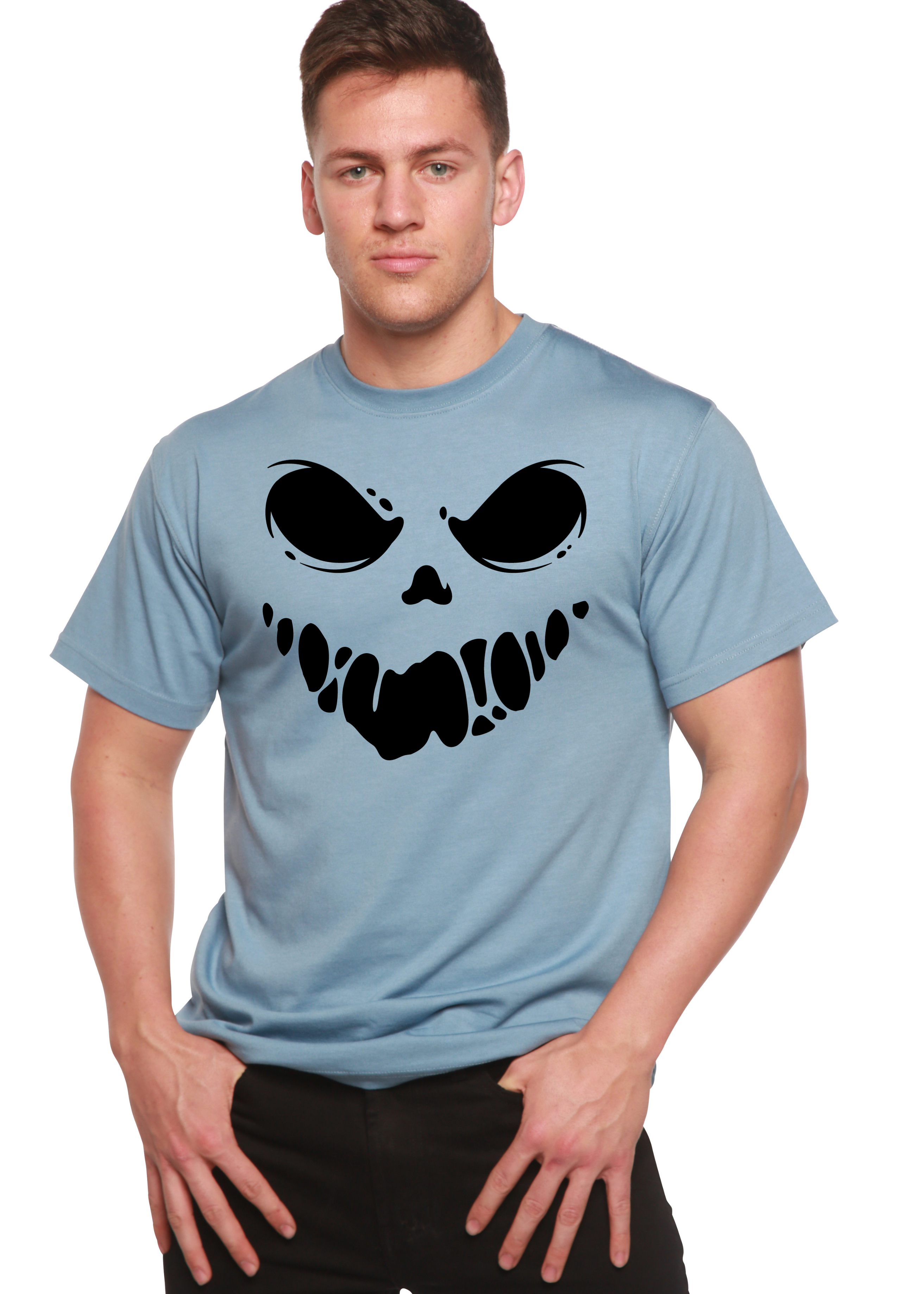 Halloween Boo Men's Bamboo Viscose/Organic Cotton Short Sleeve Graphic T-Shirt - The7Letter