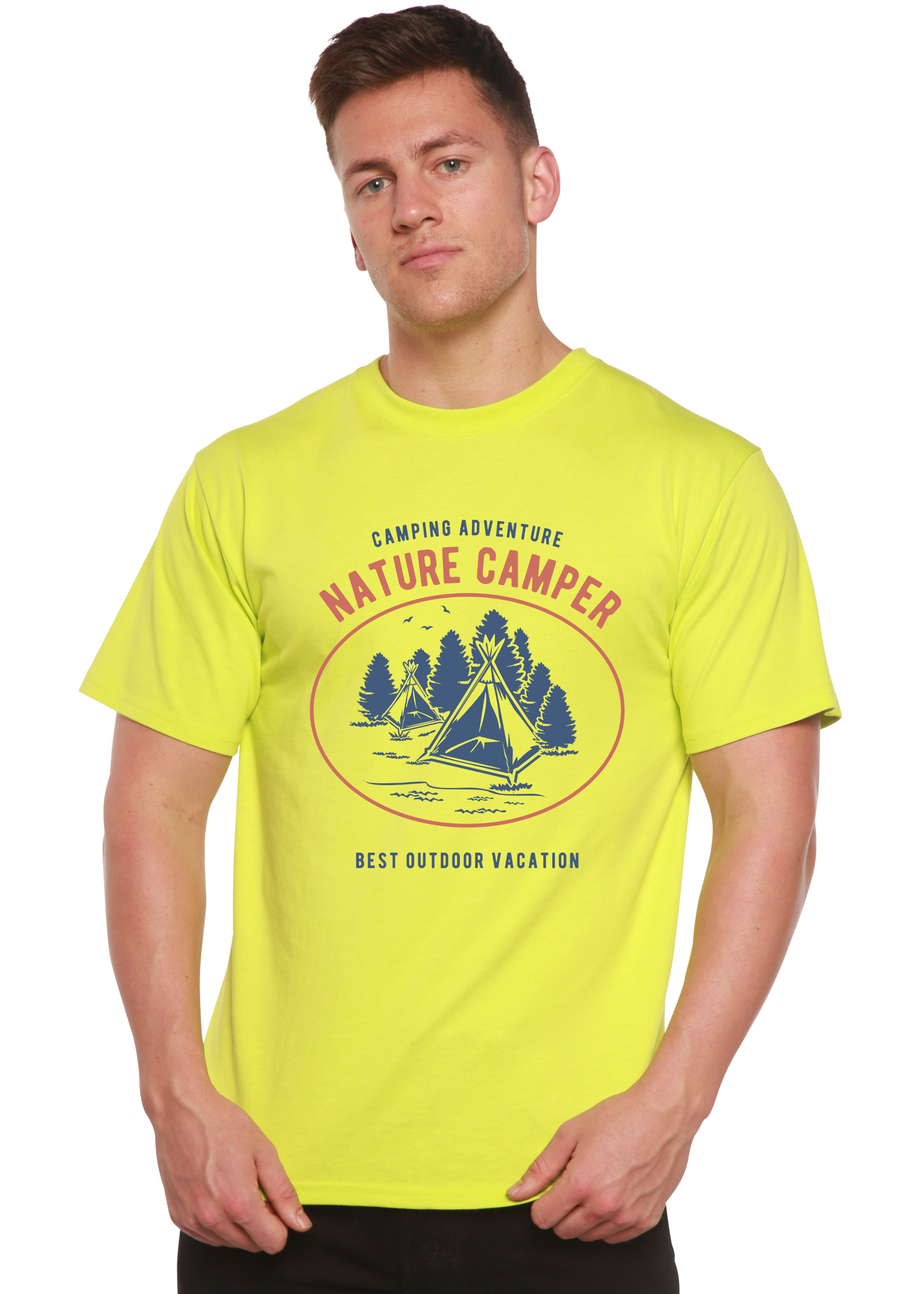 Nature Camper Spun Bamboo® Men's Bamboo Viscose/Organic Cotton Short Sleeve Graphic T-Shirt - The7Letter