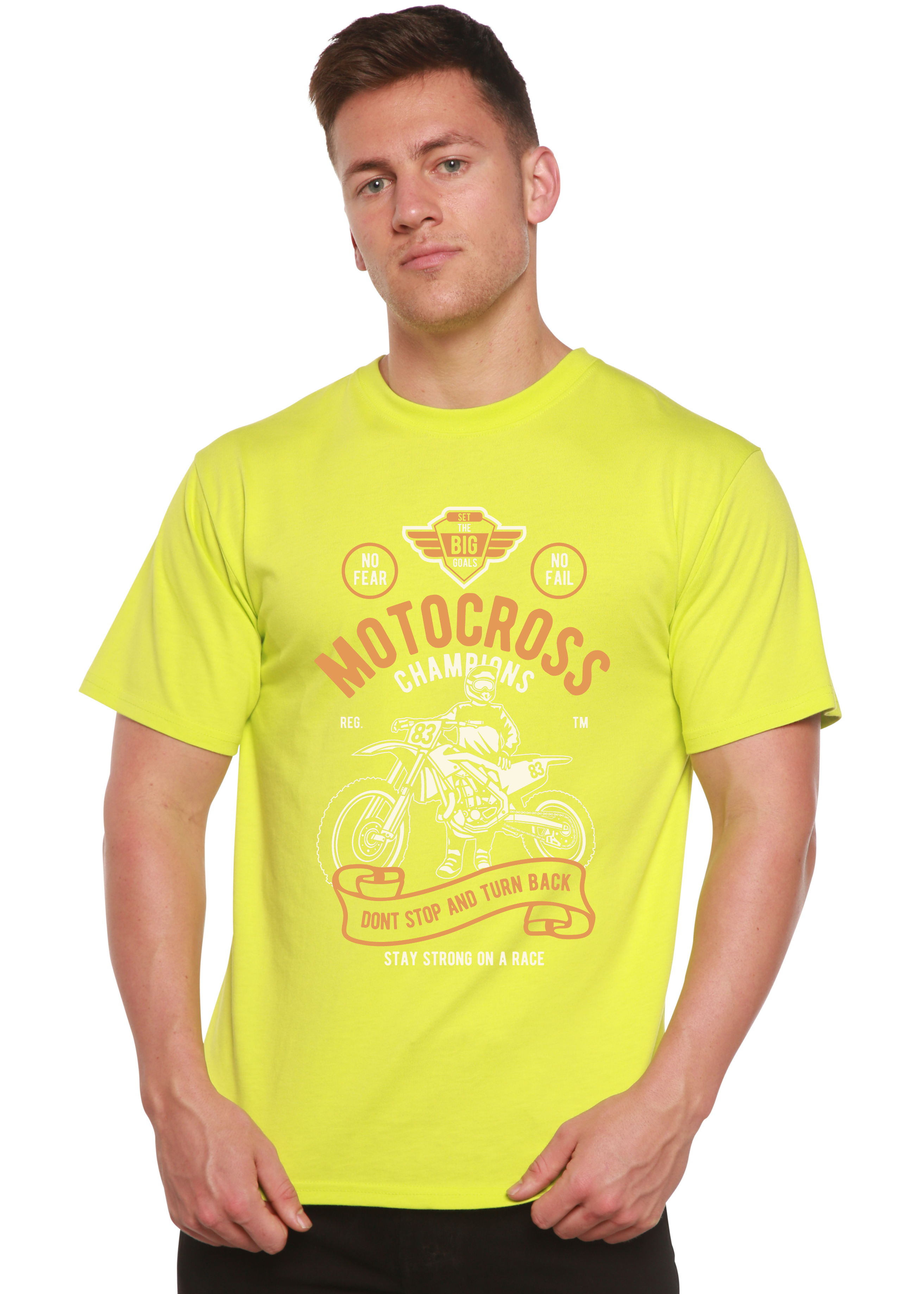 Motocross Champions Men's Bamboo Viscose/Organic Cotton Short Sleeve Graphic T-Shirt - The7Letter