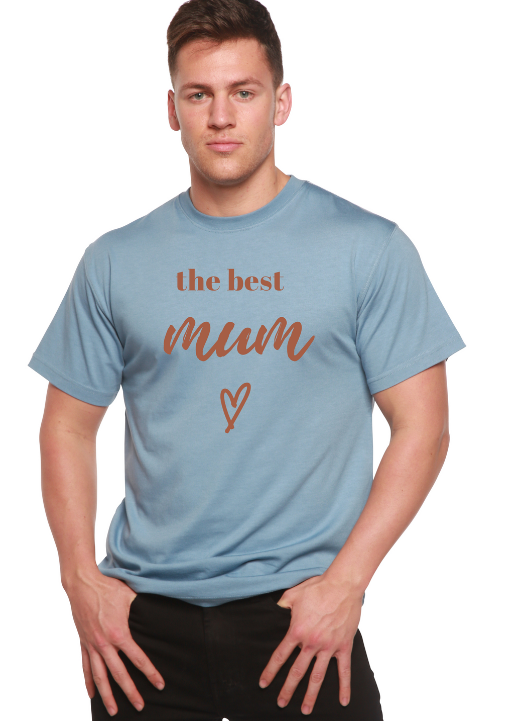 The Best Mum Unisex Bamboo Viscose/Organic Cotton Short Sleeve Graphic T-Shirt - The7Letter