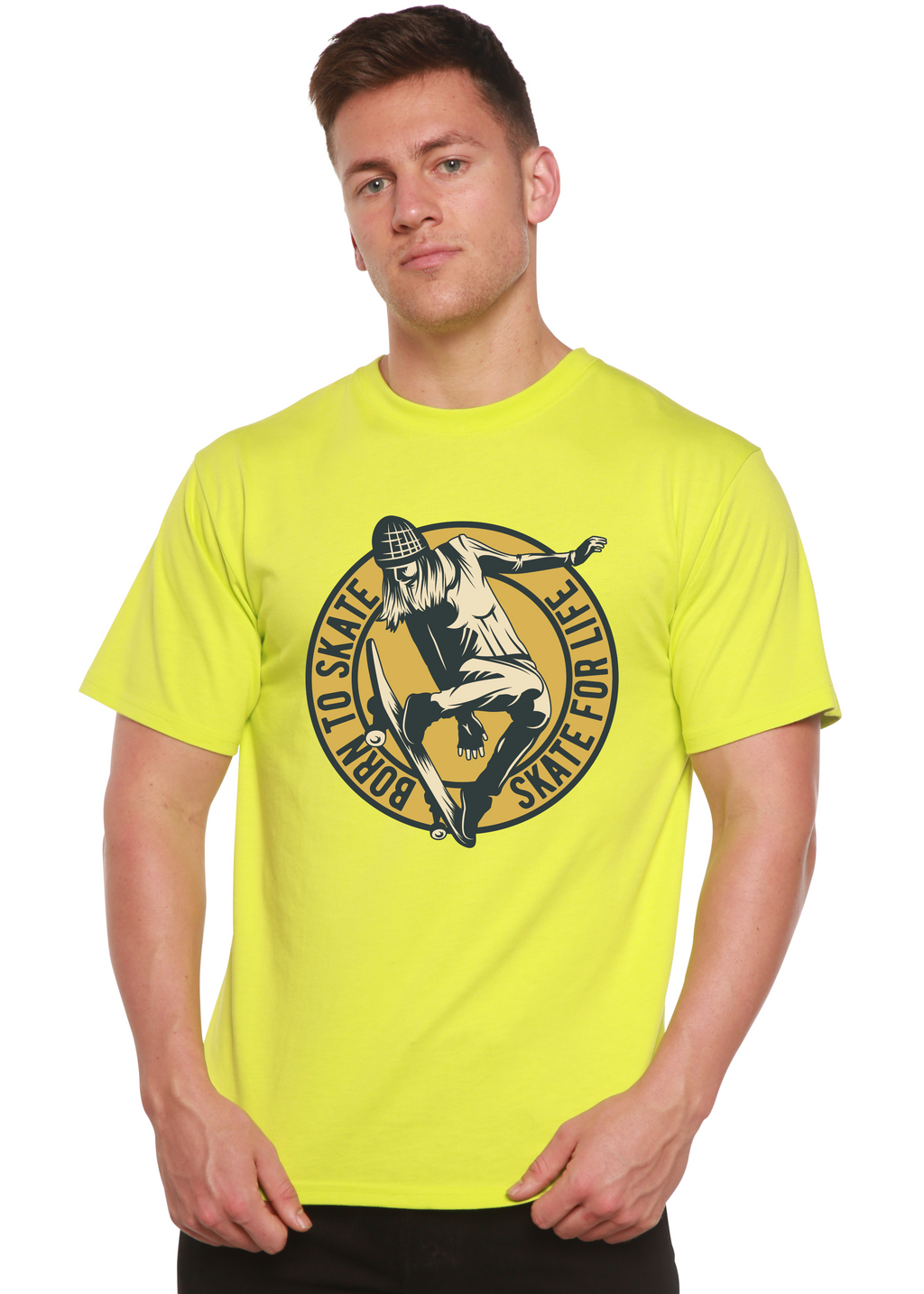 Skate For Life Men's Bamboo Viscose/Organic Cotton Short Sleeve Graphic T-Shirt - The7Letter