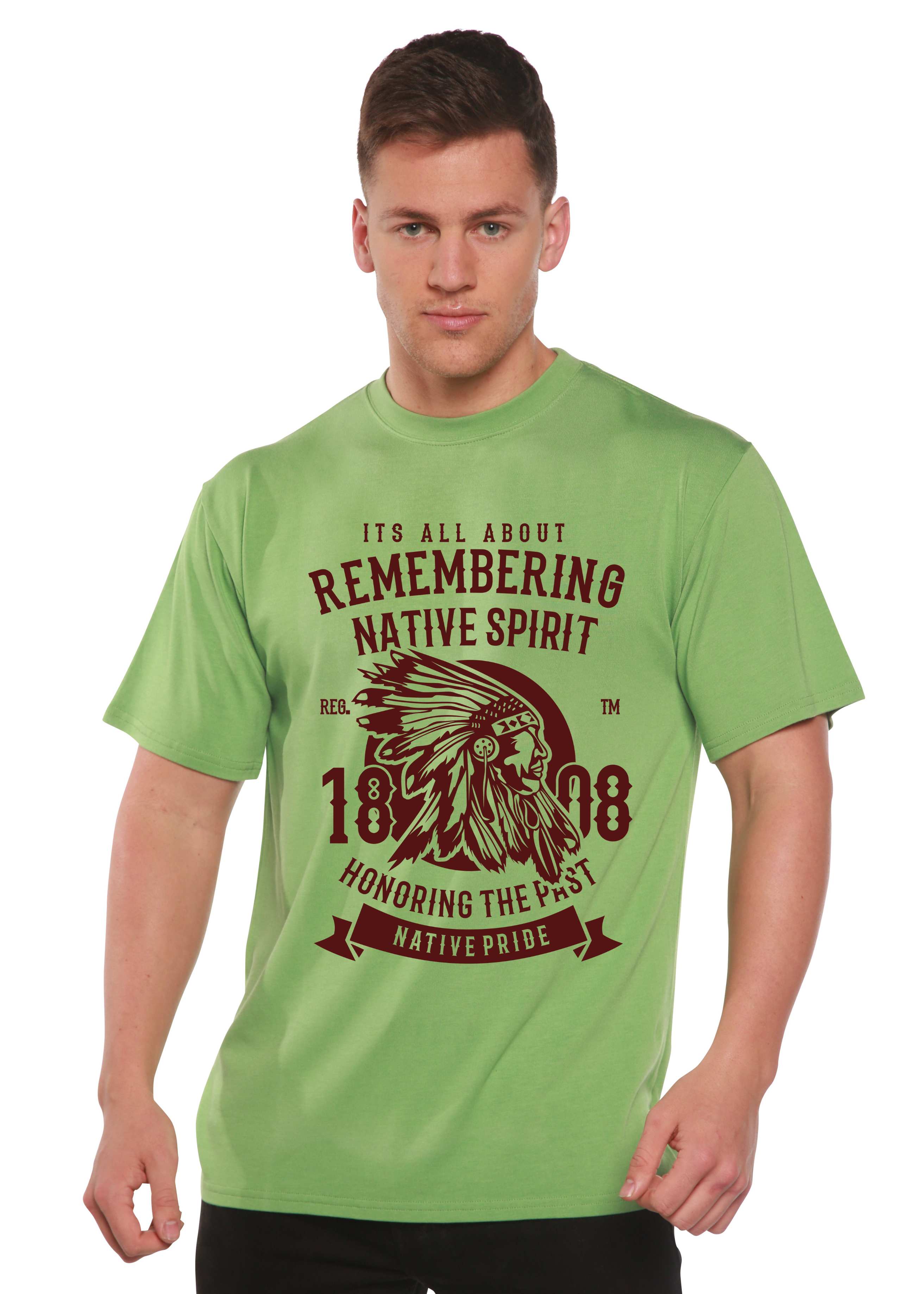 Remembering Spun Bamboo® Men's Bamboo Viscose/Organic Cotton Short Sleeve Graphic T-Shirt - The7Letter