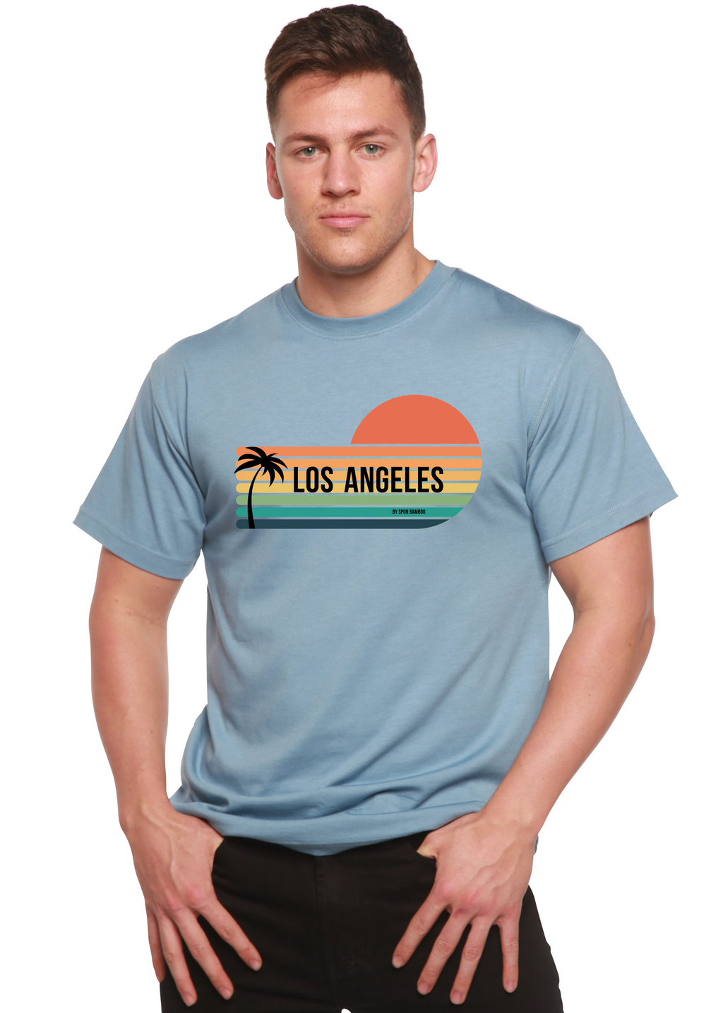 Los Angeles Spun Bamboo Unisex Bamboo Viscose/Organic Cotton Short Sleeve Graphic T-Shirt - The7Letter