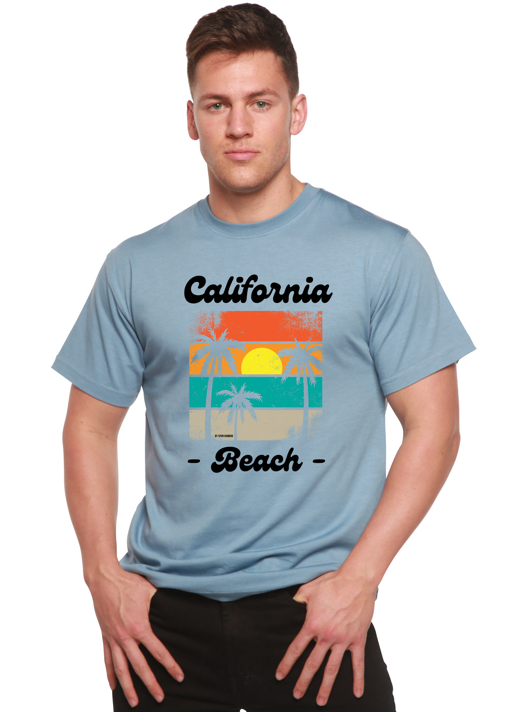 California Beach Unisex Bamboo Viscose/Organic Cotton Short Sleeve Graphic T-Shirt - The7Letter