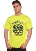 Custom Garage Men's Bamboo Viscose/Organic Cotton Short Sleeve Graphic T-Shirt - The7Letter