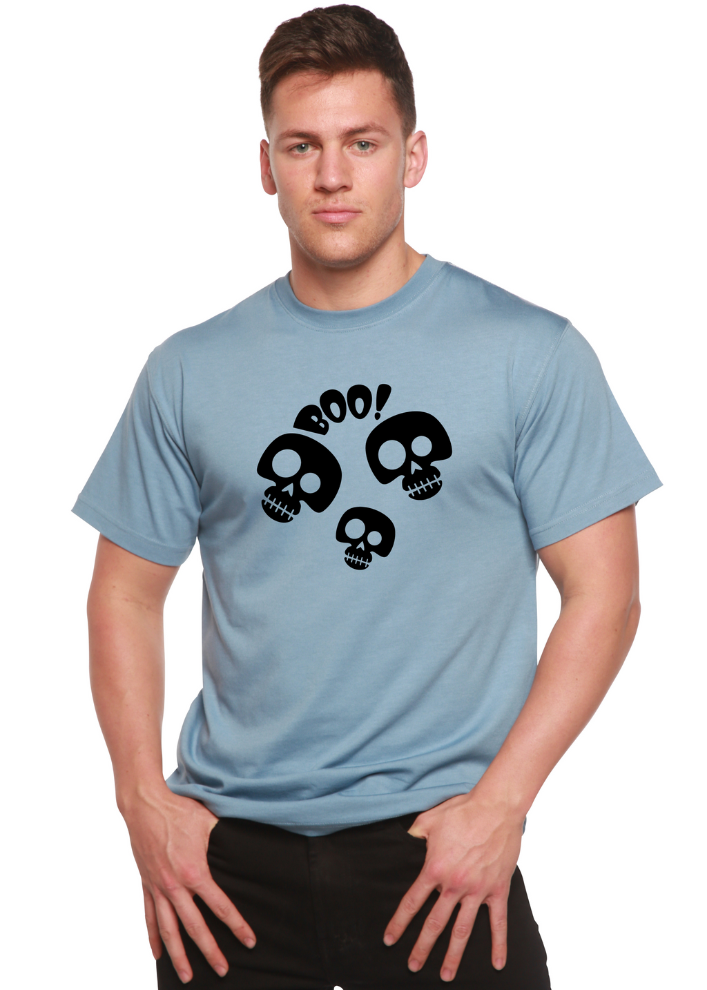 Halloween Boo Unisex Bamboo Viscose/Organic Cotton Short Sleeve Graphic T-Shirt - The7Letter