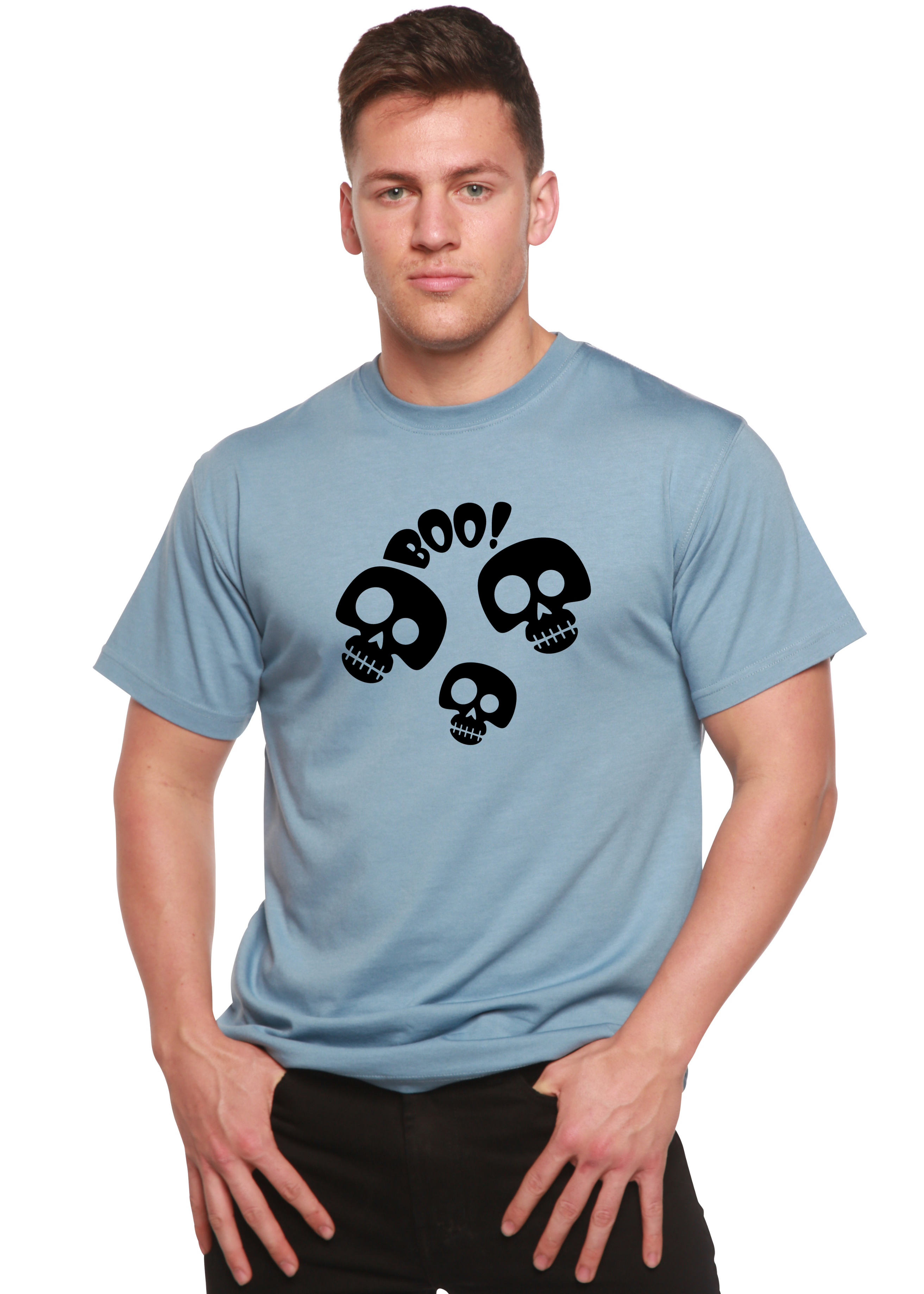 Halloween Boo Unisex Bamboo Viscose/Organic Cotton Short Sleeve Graphic T-Shirt - The7Letter