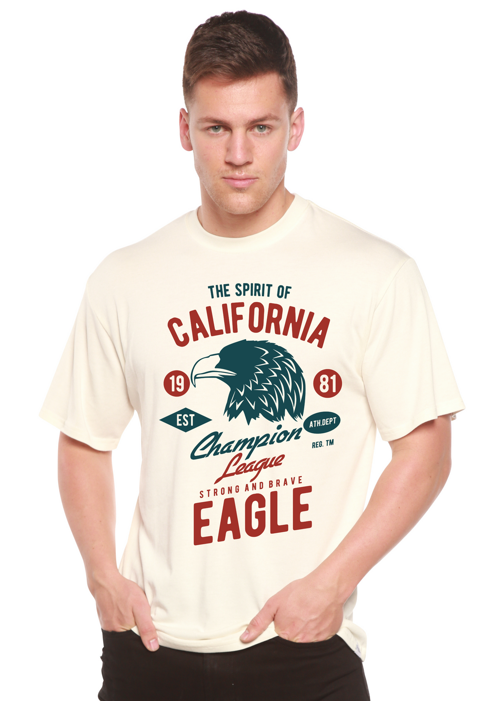 The Spirit of Spun Bamboo® Men's Bamboo Viscose/Organic Cotton Short Sleeve Graphic T-Shirt - The7Letter
