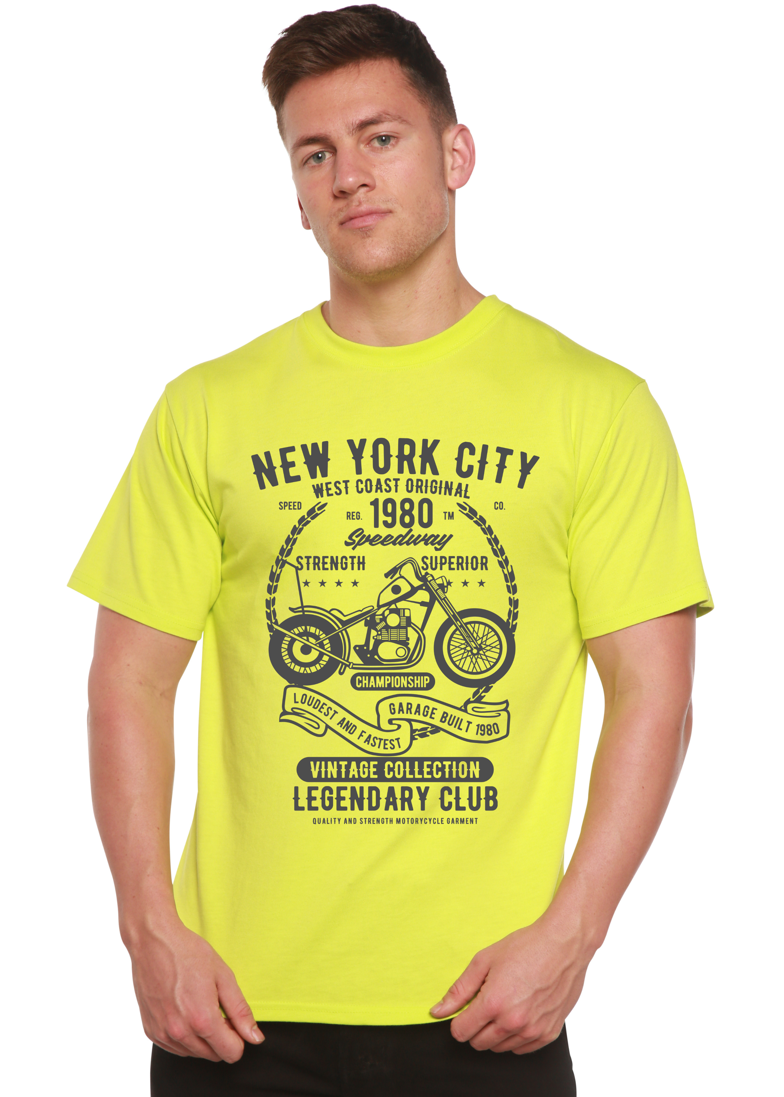 New York City Spun Bamboo® Men's Bamboo Viscose/Organic Cotton Short Sleeve Graphic T-Shirt - The7Letter