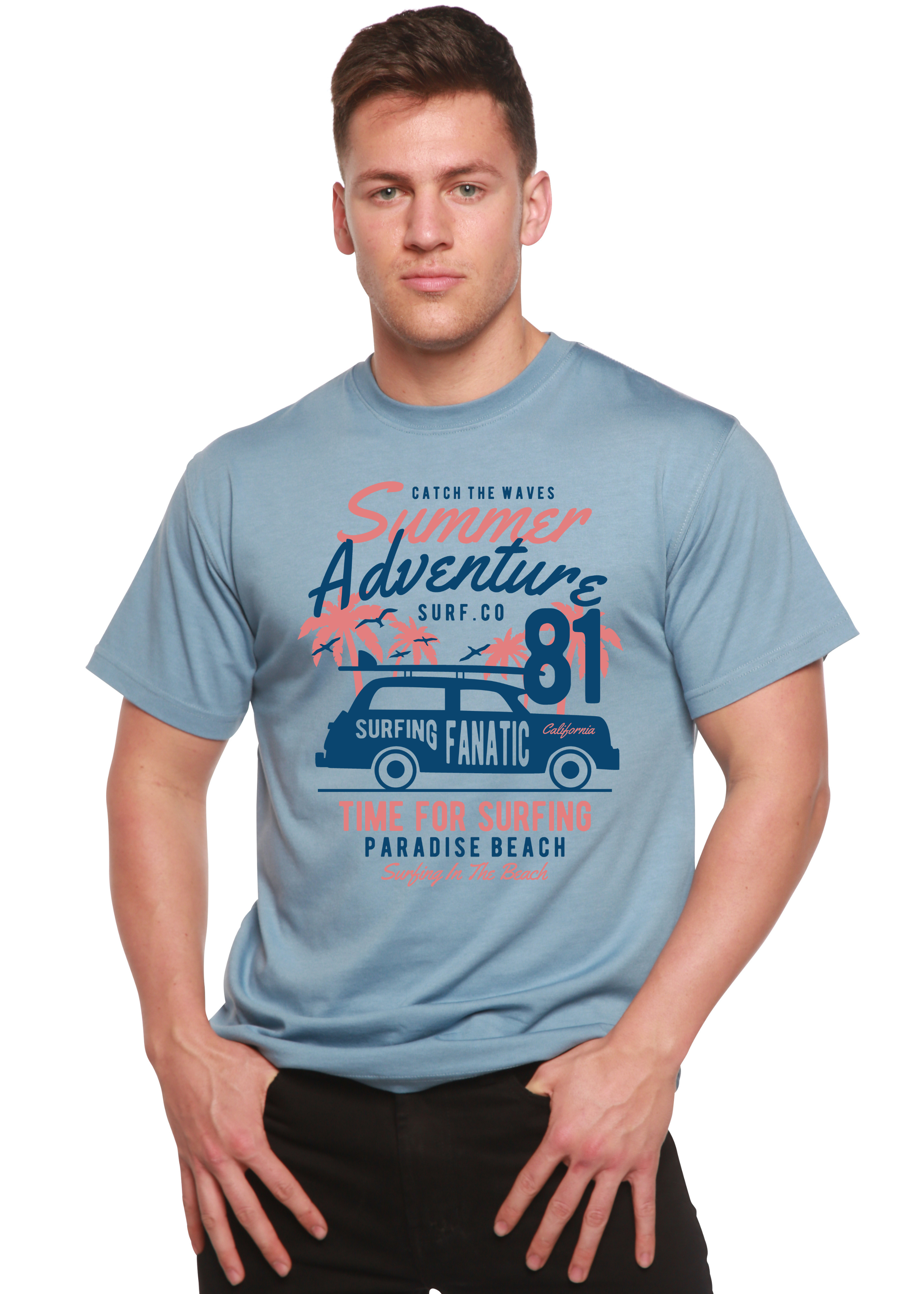 Sammer Adventure Spun Bamboo® Men's Bamboo Viscose/Organic Cotton Short Sleeve Graphic T-Shirt - The7Letter