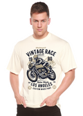 Vintage Race Spun Bamboo® Men's Bamboo Viscose/Organic Cotton Short Sleeve Graphic T-Shirt - The7Letter