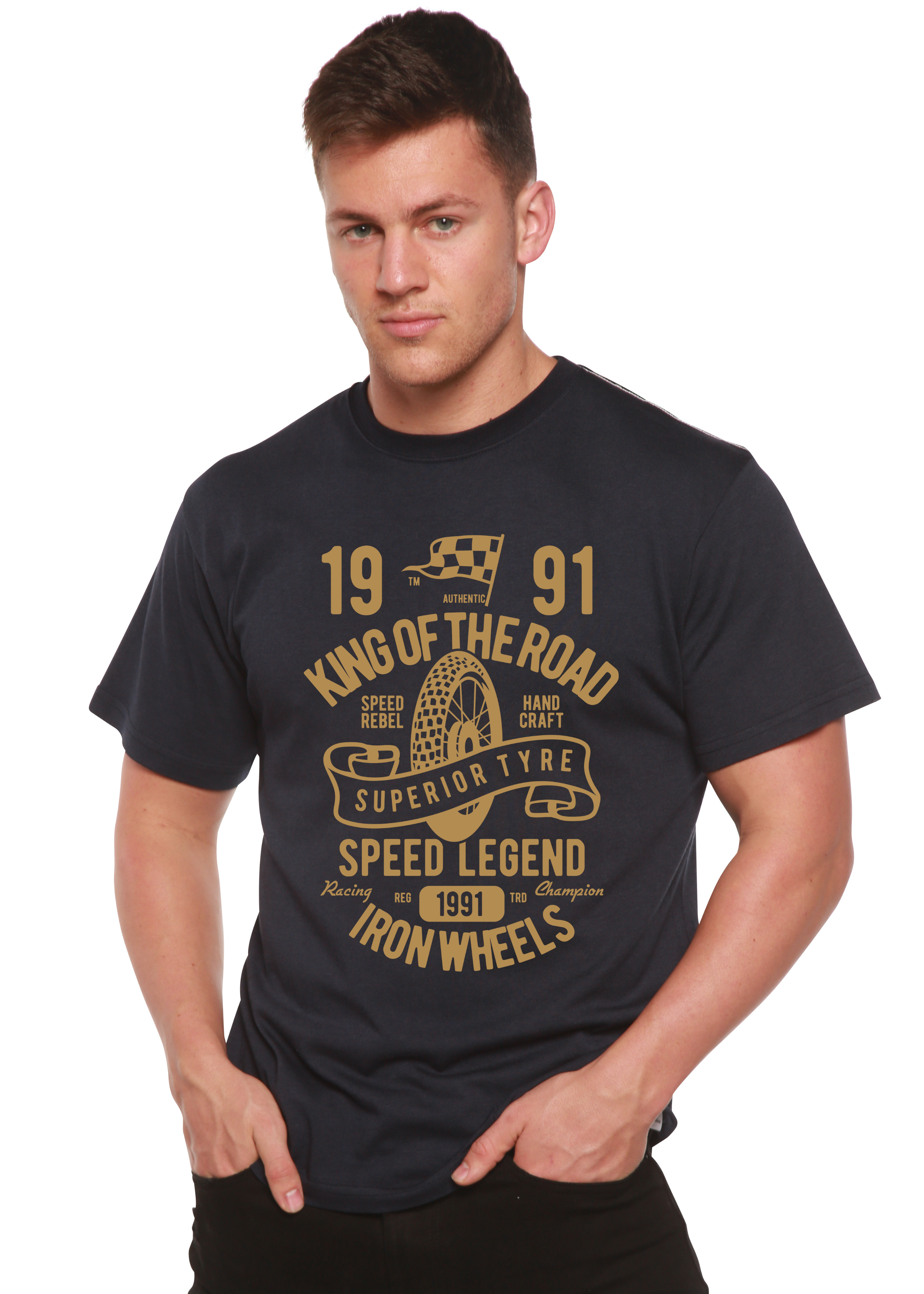 Superior Type Spun Bamboo® Men's Bamboo Viscose/Organic Cotton Short Sleeve Graphic T-Shirt - The7Letter