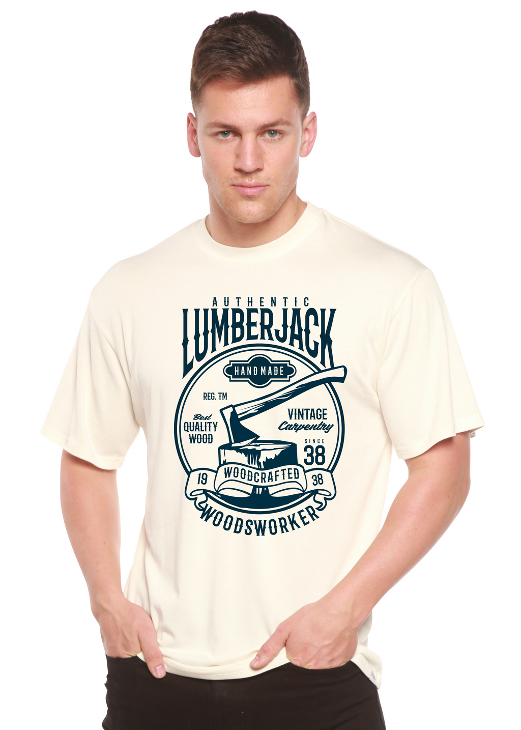 Authentic Lumberjack Men's Bamboo Viscose/Organic Cotton Short Sleeve Graphic T-Shirt - The7Letter