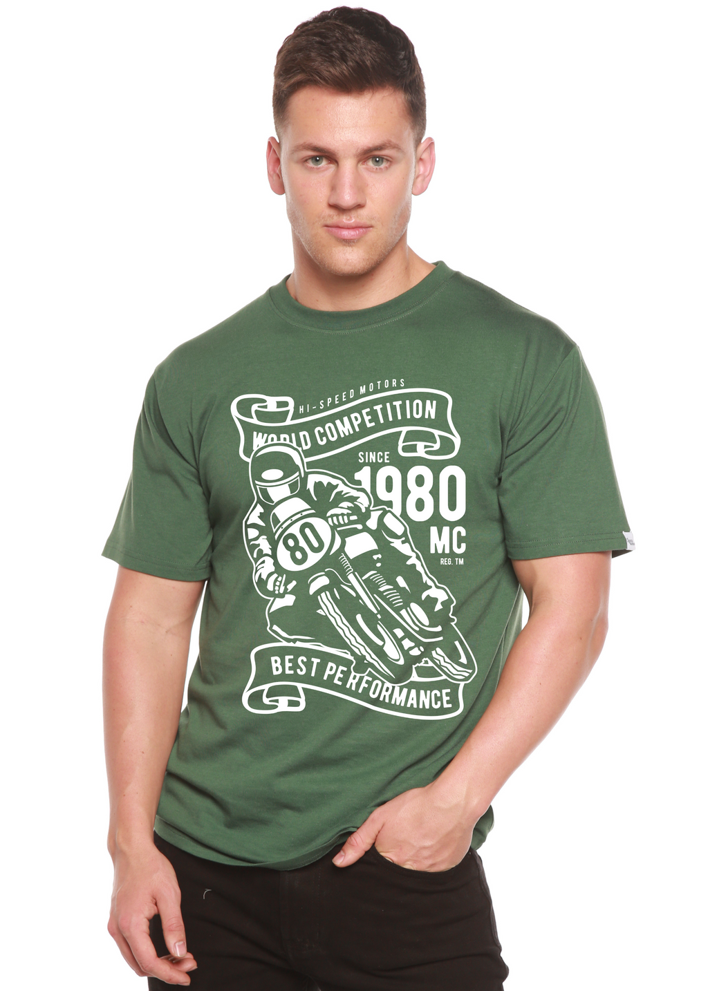 World Competition Men's Bamboo Viscose/Organic Cotton Short Sleeve Graphic Graphic T-Shirt - The7Letter