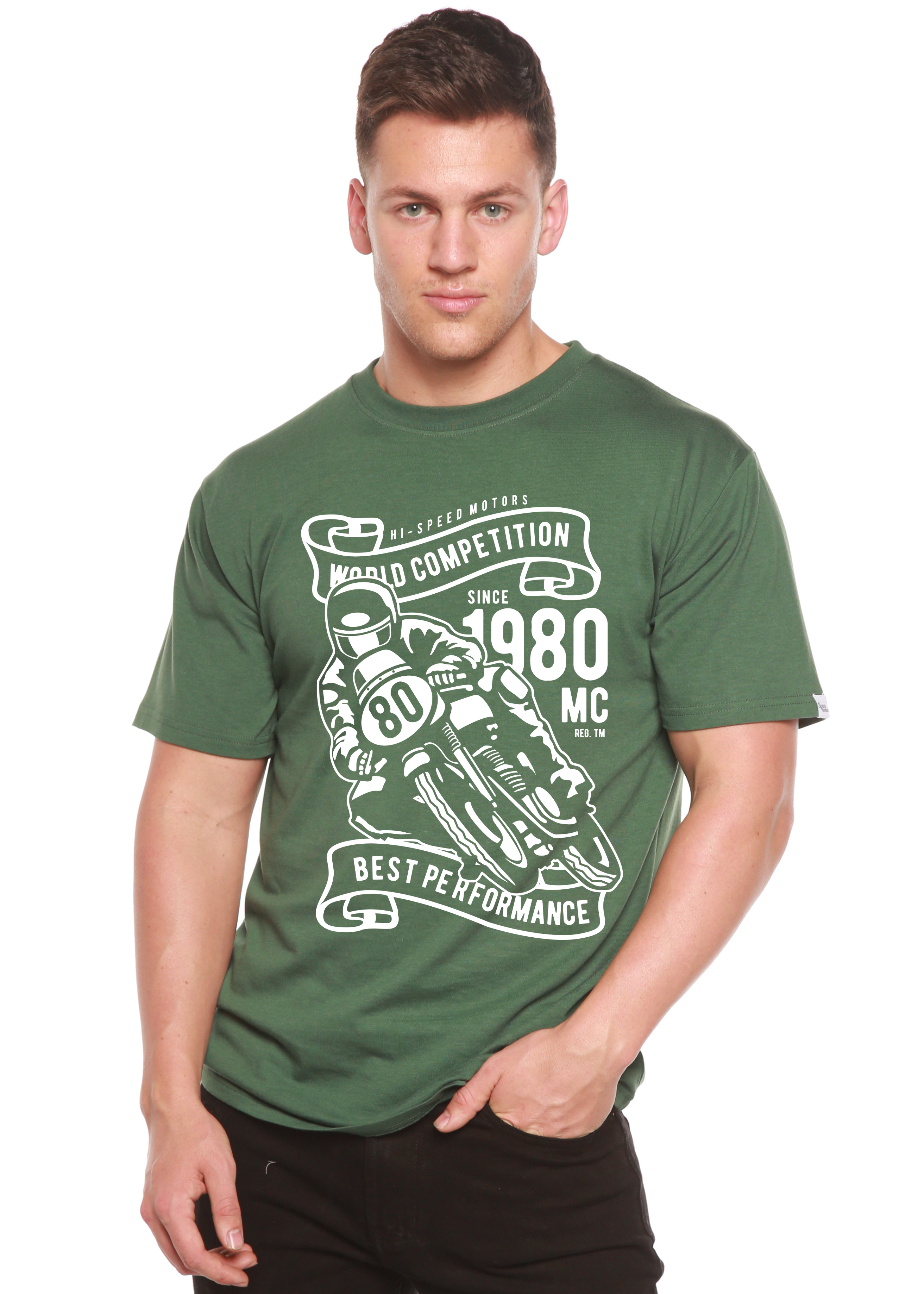 World Competition Men's Bamboo Viscose/Organic Cotton Short Sleeve Graphic Graphic T-Shirt - The7Letter
