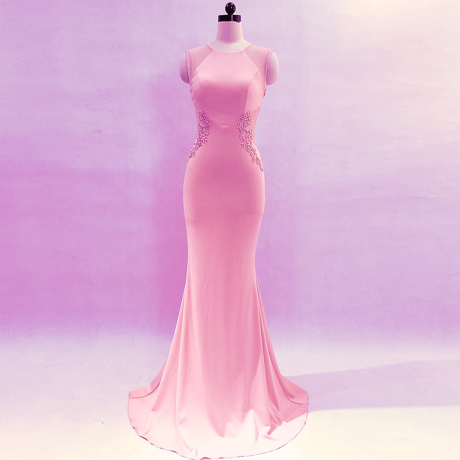 Robe de soirée Femme Cocktail Hôtesse Élégante Ajustée Cinq Couleurs Robe Longue de Fête