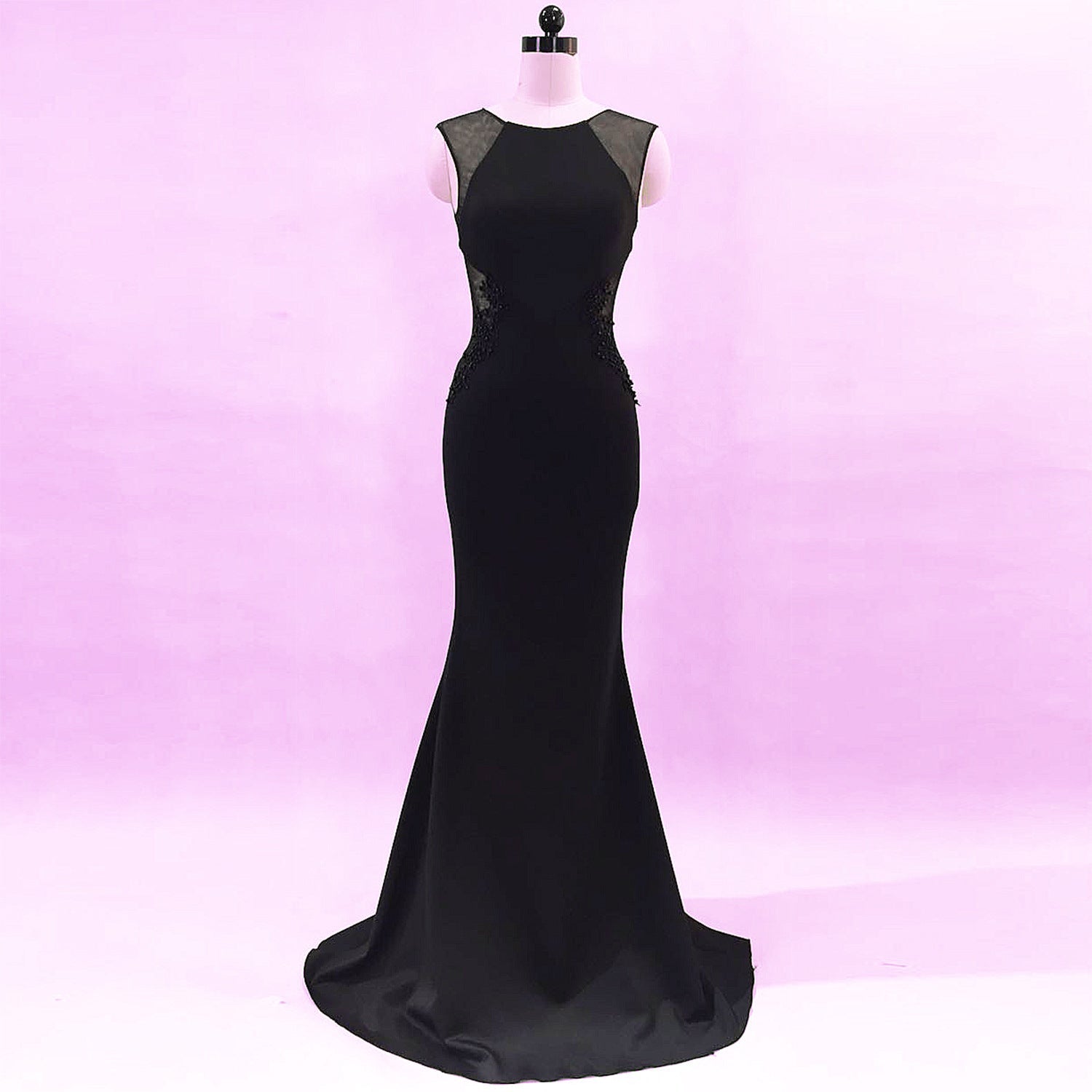 Abendkleid Damen Cocktail Gastgeberin Schmal Elegantes Fünf Farben Partykleid Maxikleid