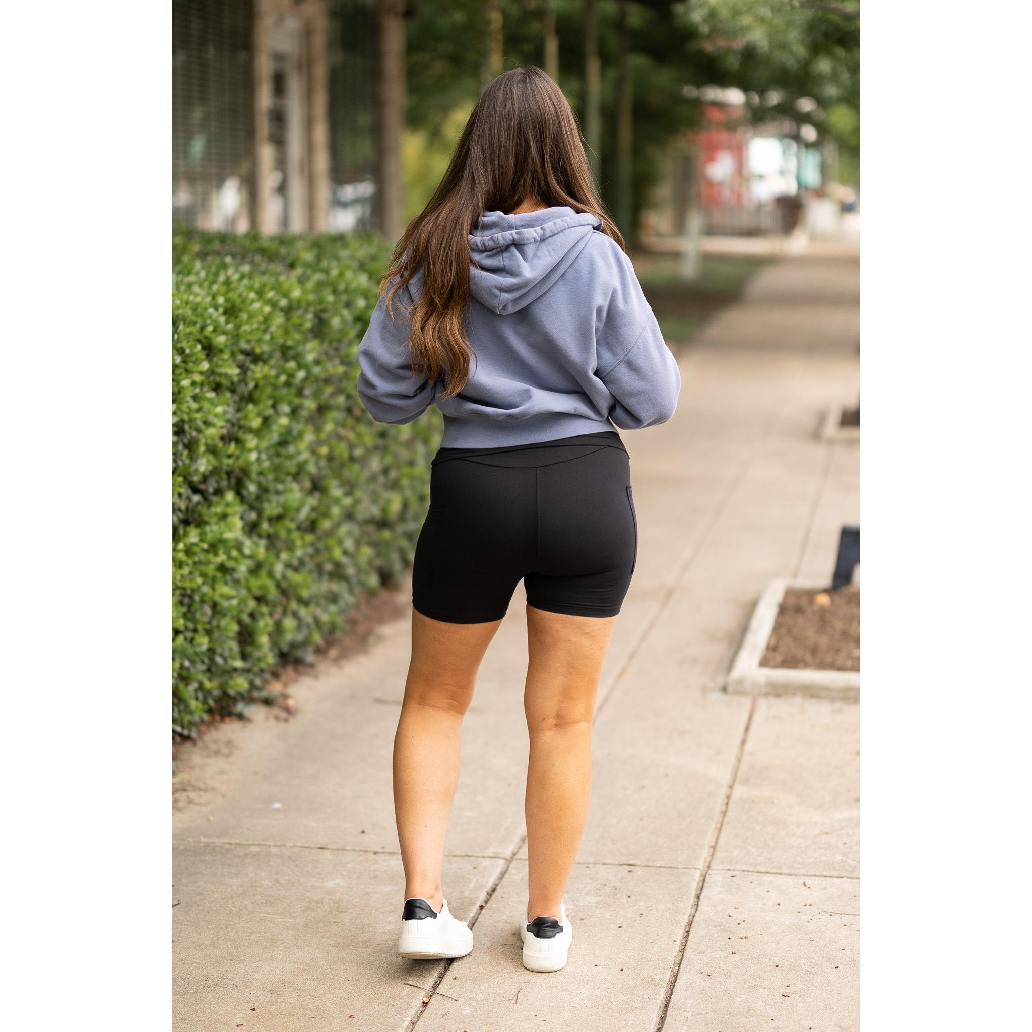 Taylor - Fold Over Biker Shorts
