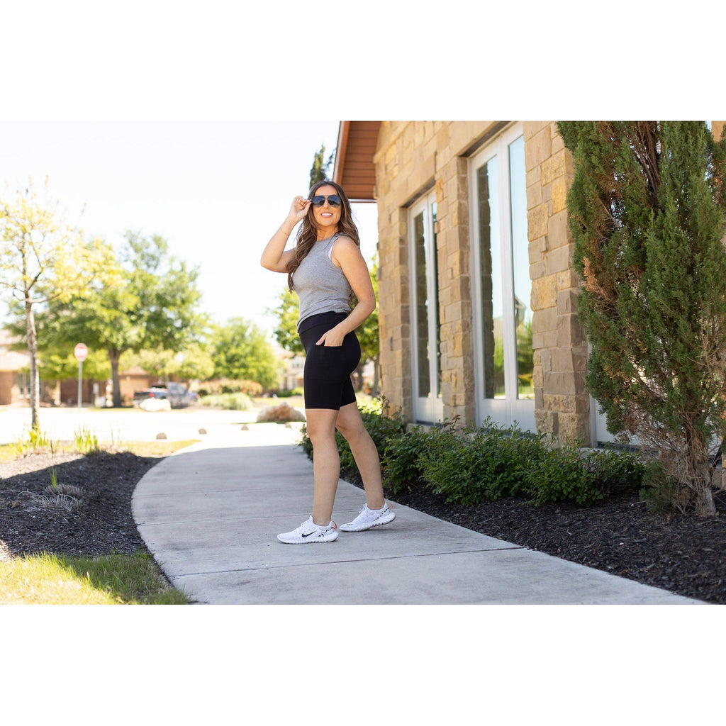 Bree - Short cycliste noir 7 pouces