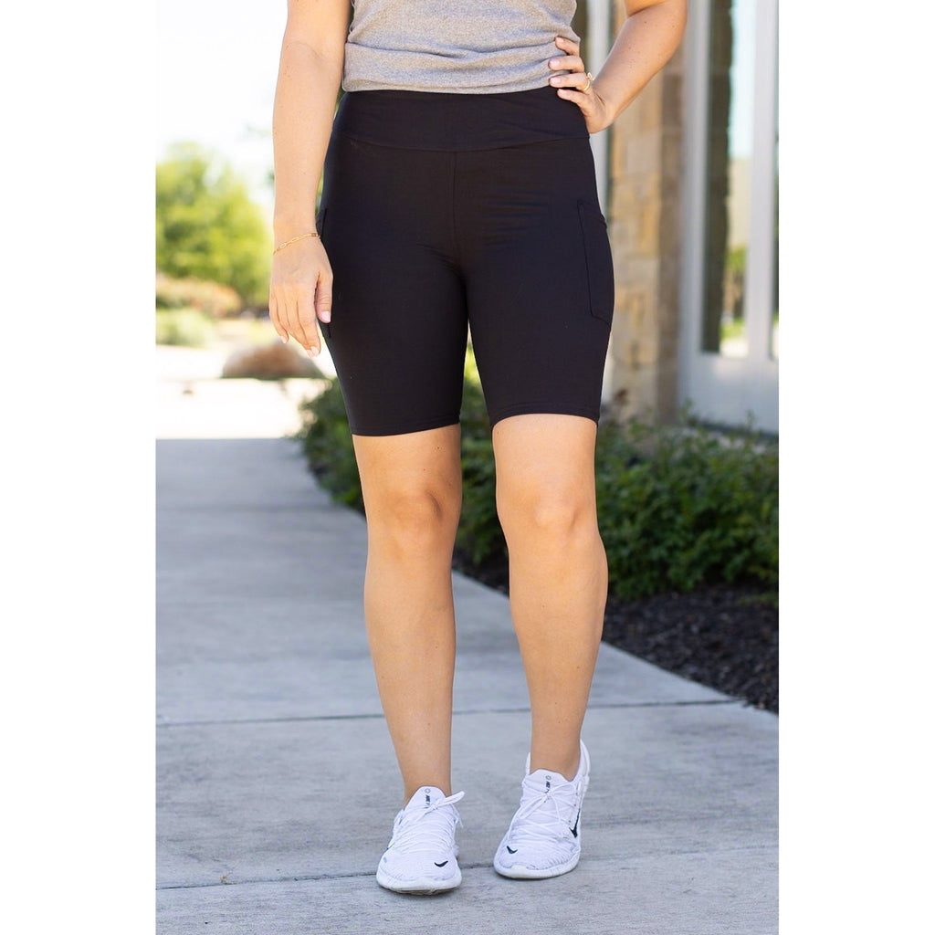 Bree - Short cycliste noir 7 pouces