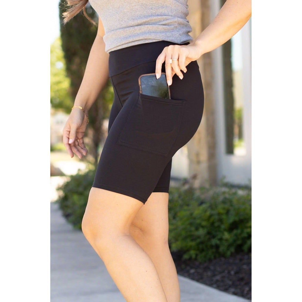 Bree - Short cycliste noir 7 pouces