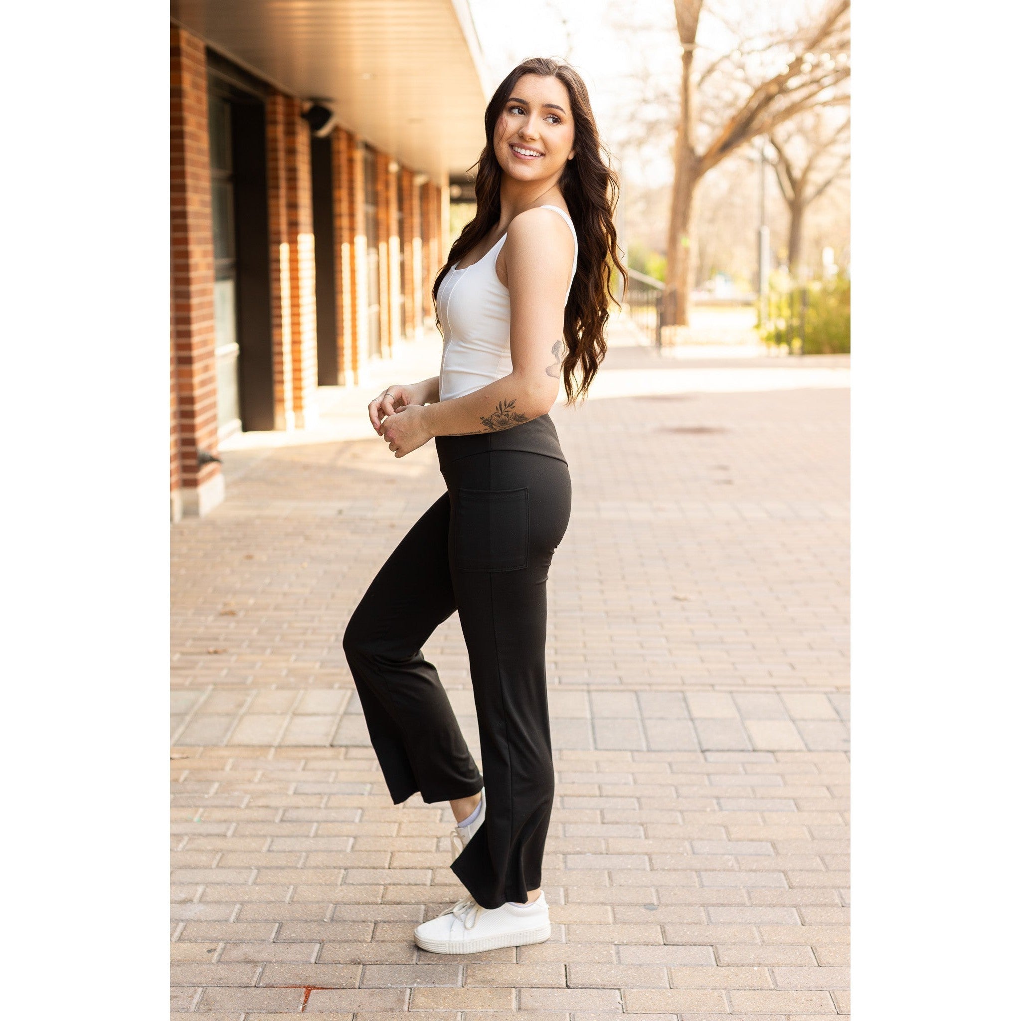 Madeline - Legging bootcut gainant le ventre