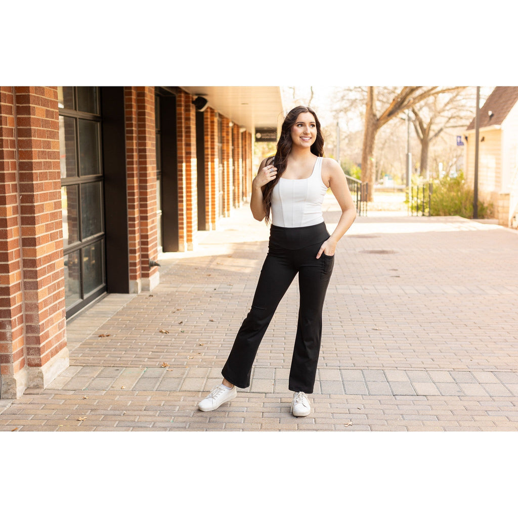 Madeline - Legging bootcut gainant le ventre