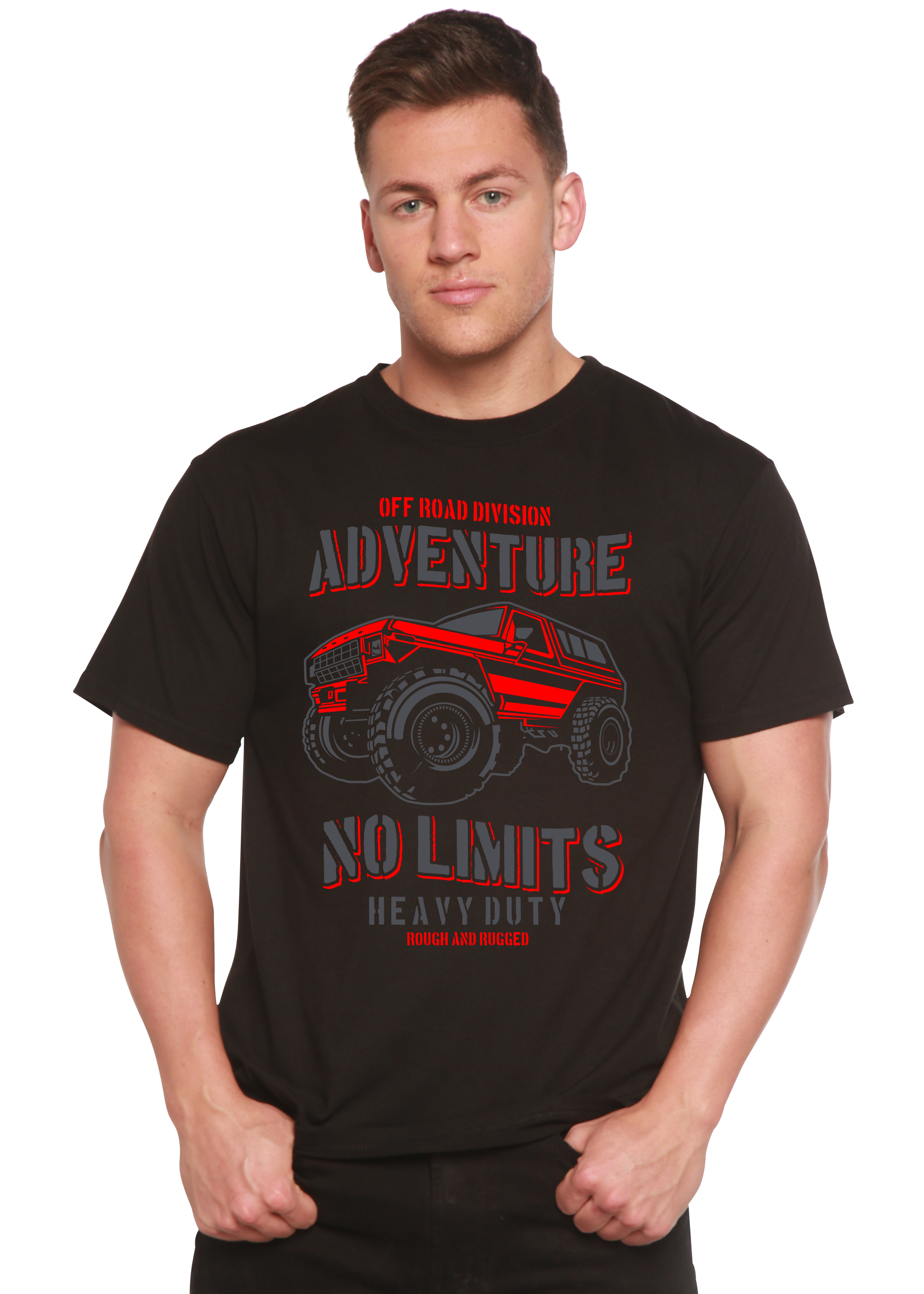 No Limits Spun Bamboo® Men's Bamboo Viscose/Organic Cotton Short Sleeve Graphic T-Shirt - The7Letter