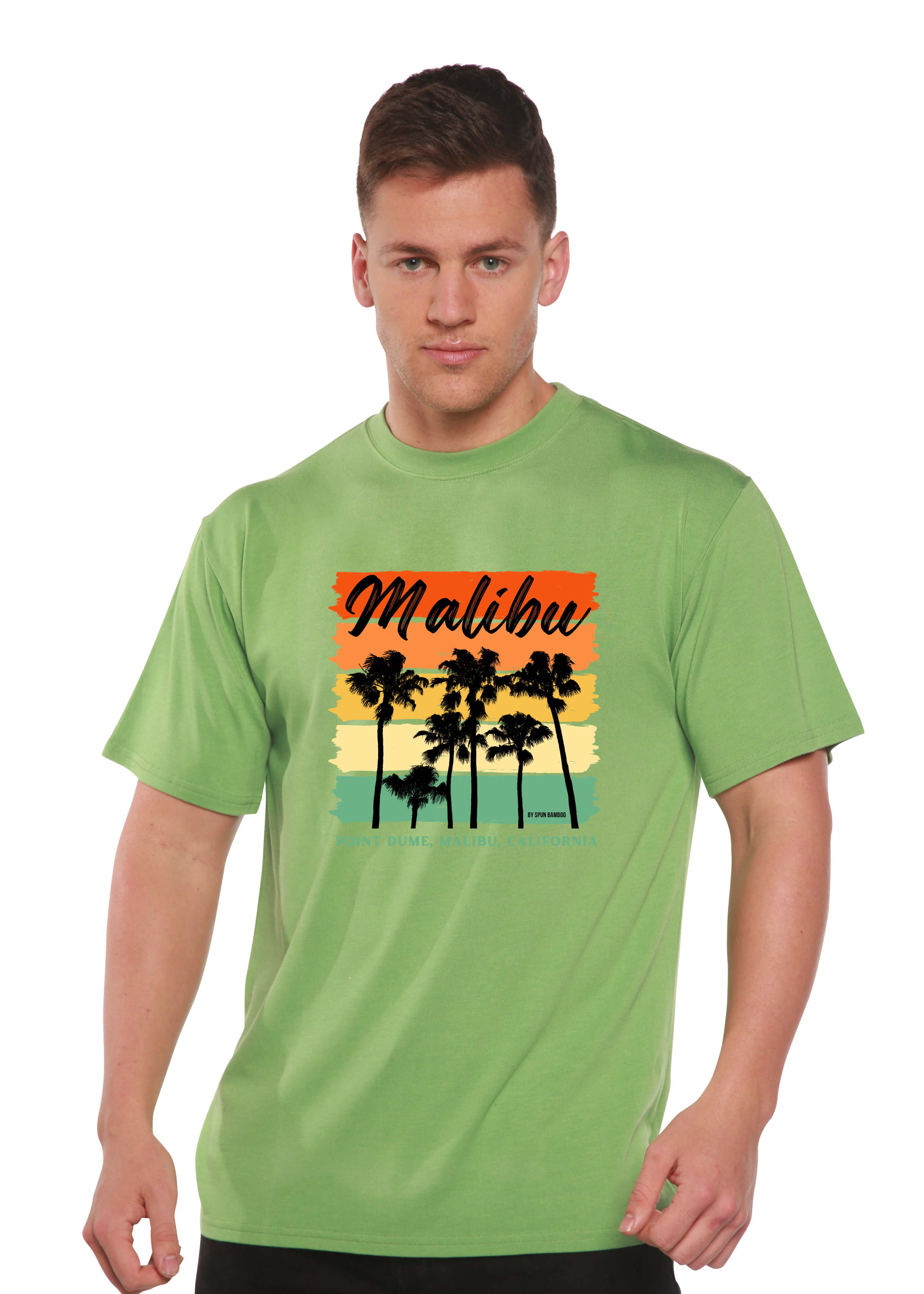 Malibu Unisex Bamboo Viscose/Organic Cotton Short Sleeve Graphic T-Shirt - The7Letter