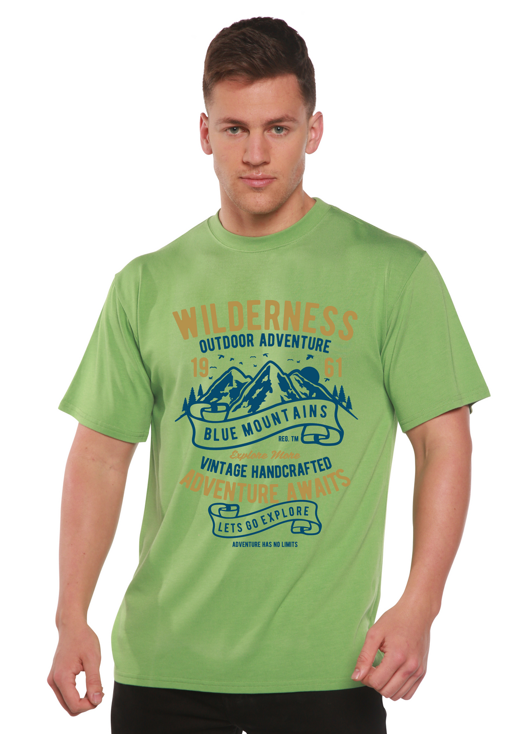 Wilderness Spun Bamboo® Men's Bamboo Viscose/Organic Cotton Short Sleeve Graphic T-Shirt - The7Letter