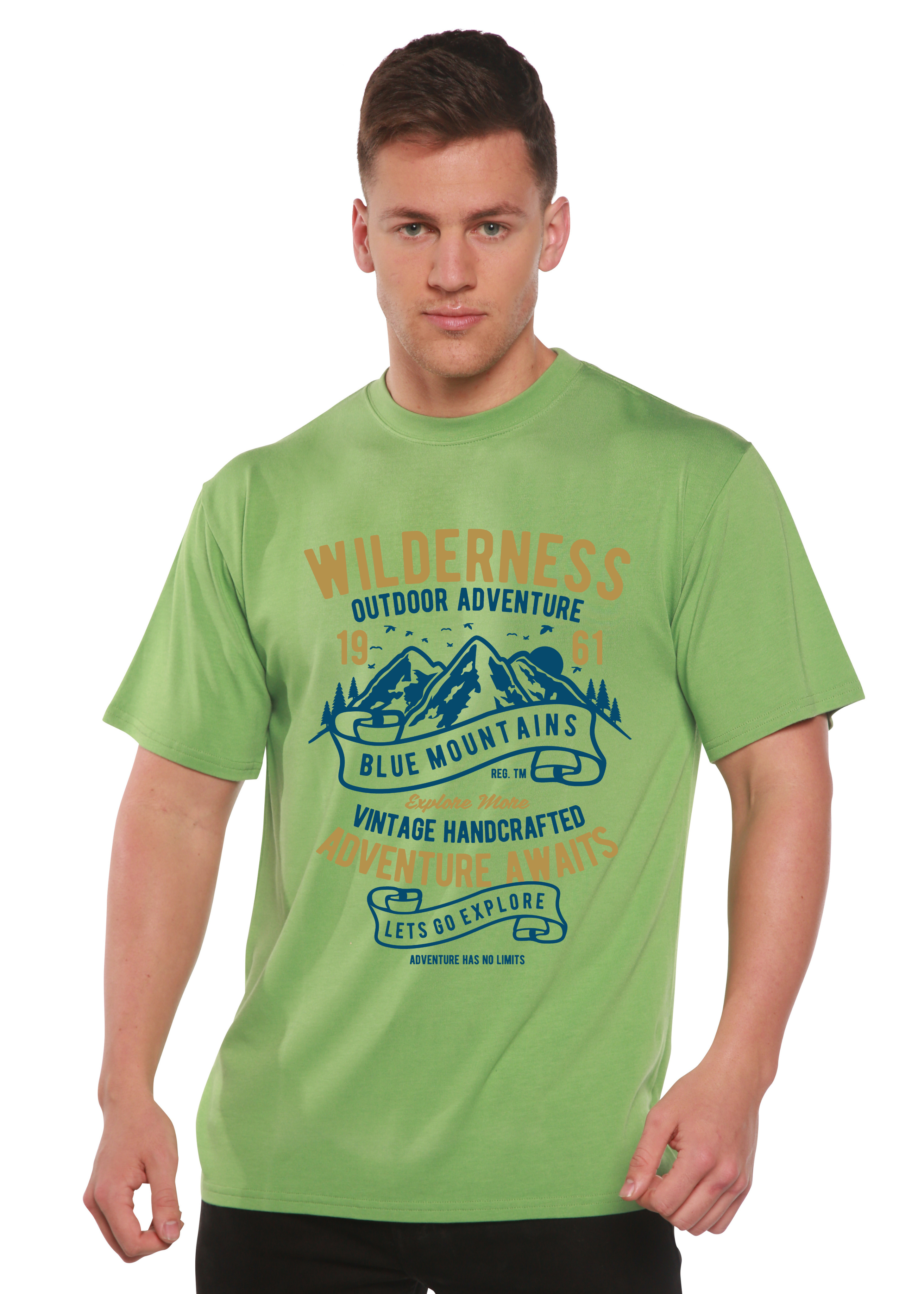 Wilderness Spun Bamboo® Men's Bamboo Viscose/Organic Cotton Short Sleeve Graphic T-Shirt - The7Letter