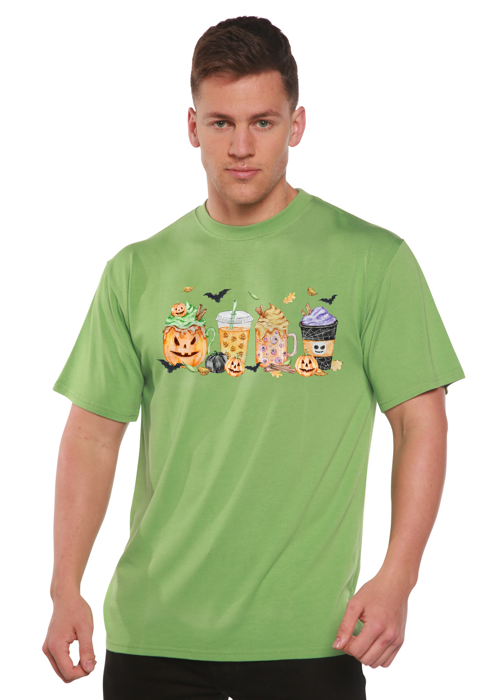 Happy Halloween Men's Bamboo Viscose/Organic Cotton Short Sleeve Graphic T-Shirt - The7Letter