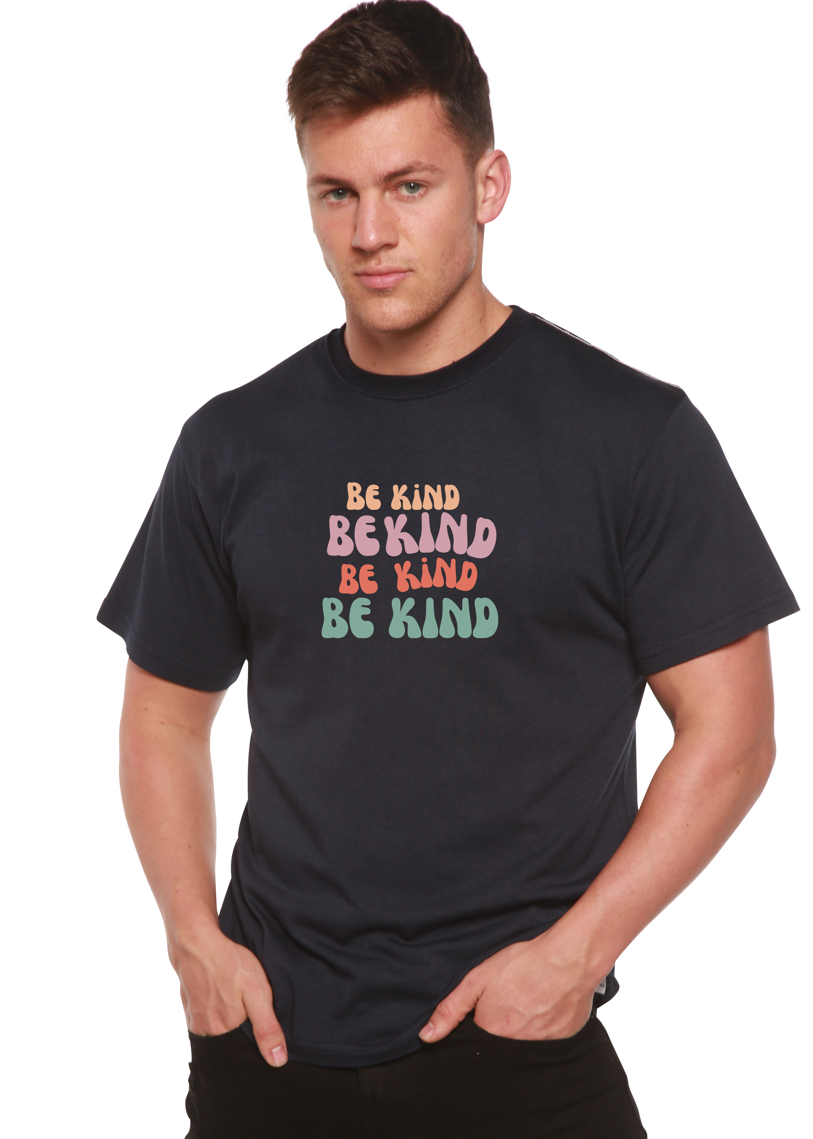Be Kind Men's Bamboo Viscose/Organic Cotton Short Sleeve Graphic T-Shirt - The7Letter