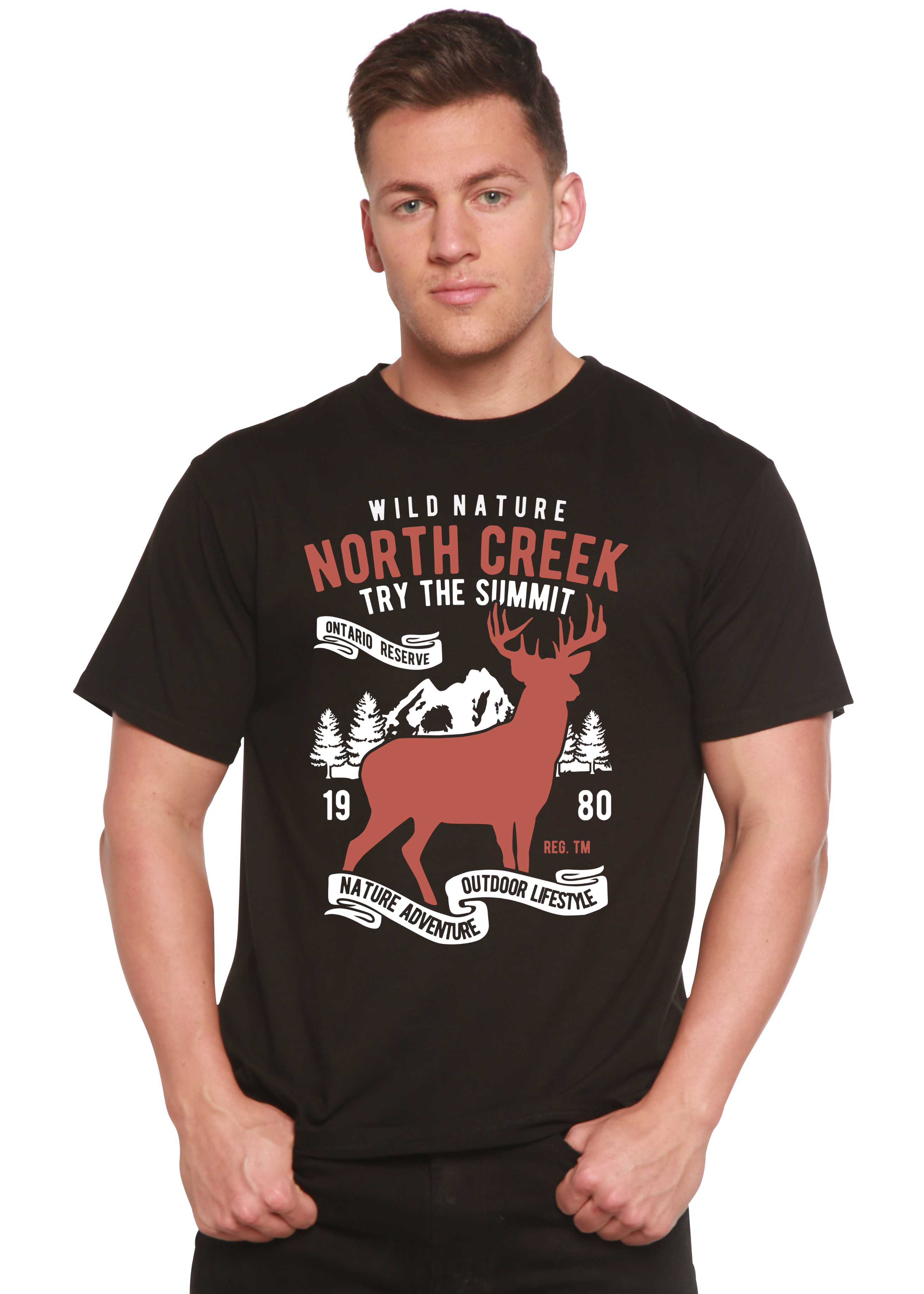North Creek Spun Bamboo® Men's Bamboo Viscose/Organic Cotton Short Sleeve Graphic T-Shirt - The7Letter