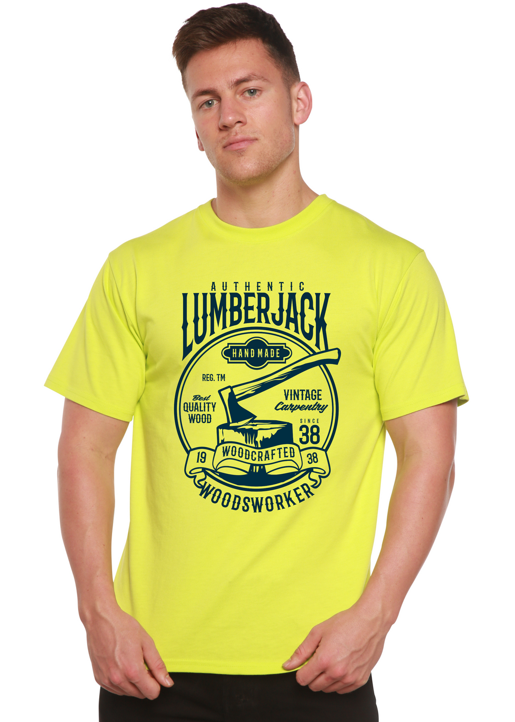 Authentic Lumberjack Men's Bamboo Viscose/Organic Cotton Short Sleeve Graphic T-Shirt - The7Letter